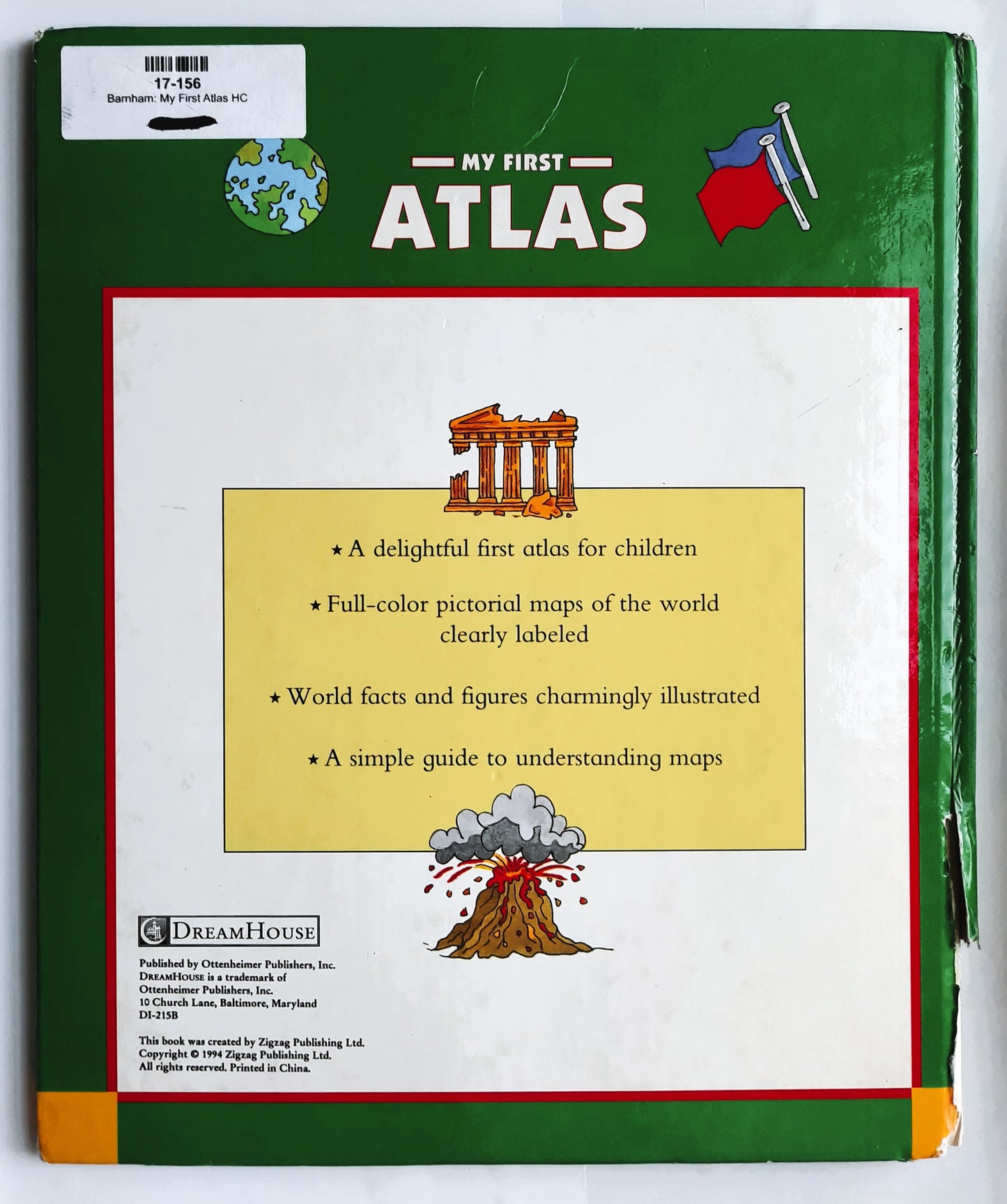 My First Atlas by Kay Barnham; Robin Lawrie (Acceptable, 1994, HC, Zigzag Publications)