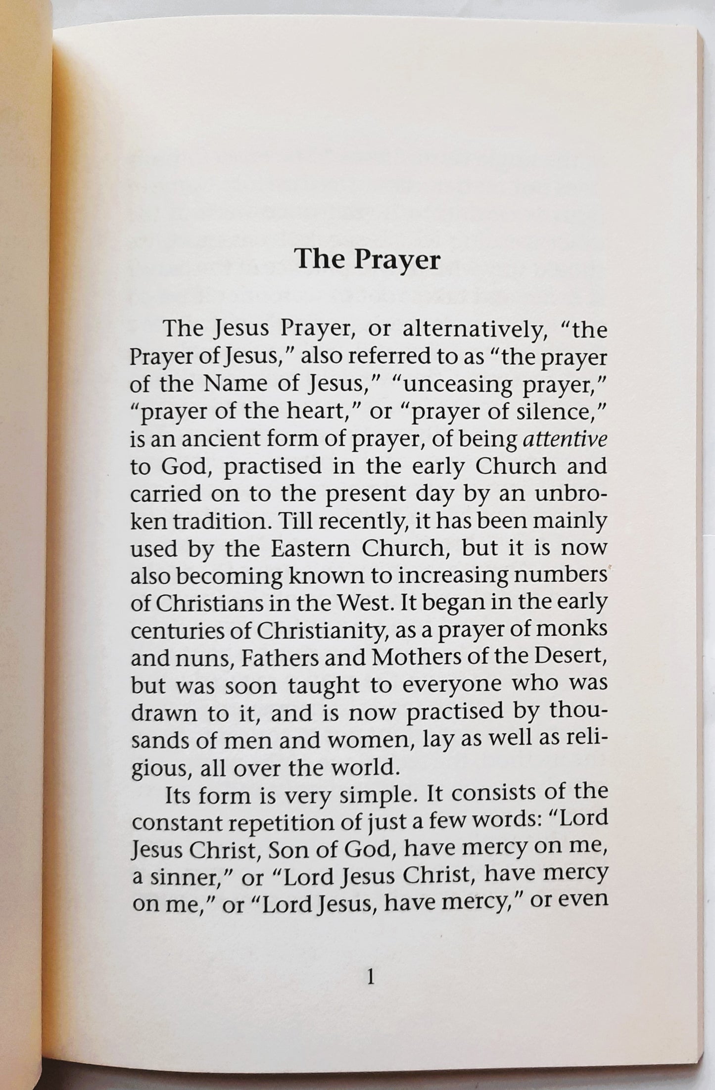 Living the Jesus Prayer by Irma Zaleski (Very good, 1998, Pbk, 64 pages, Continuum)