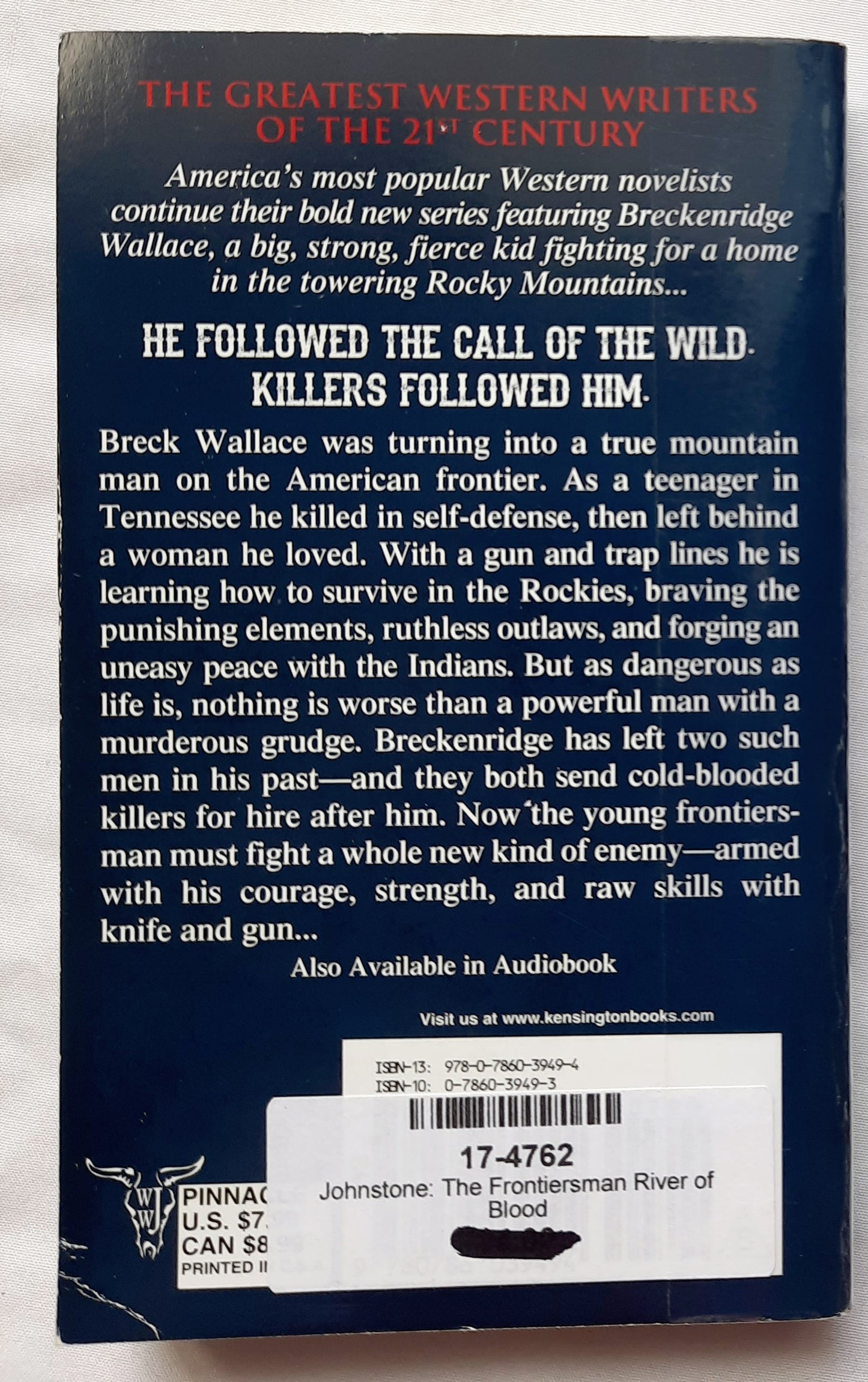 The Frontiersman: River of Blood by William W. Johnstone; J.A. Johnstone (Very Good, 2017, Pbk, 312 pages, Pinnacle Western)