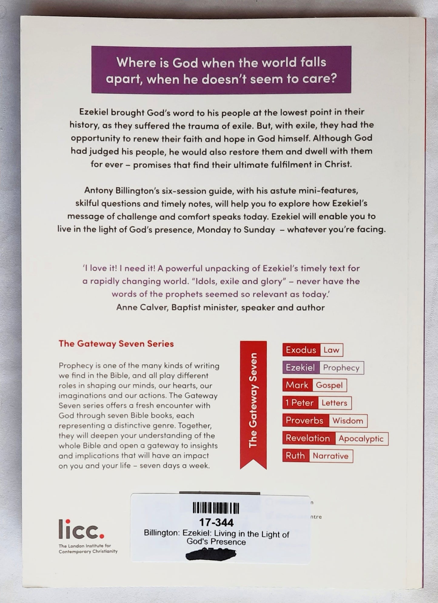 Ezekiel: Living in the Light of God's Presence by Antony Billington (New, 2020, Pbk, 80 pages, IVP UK)