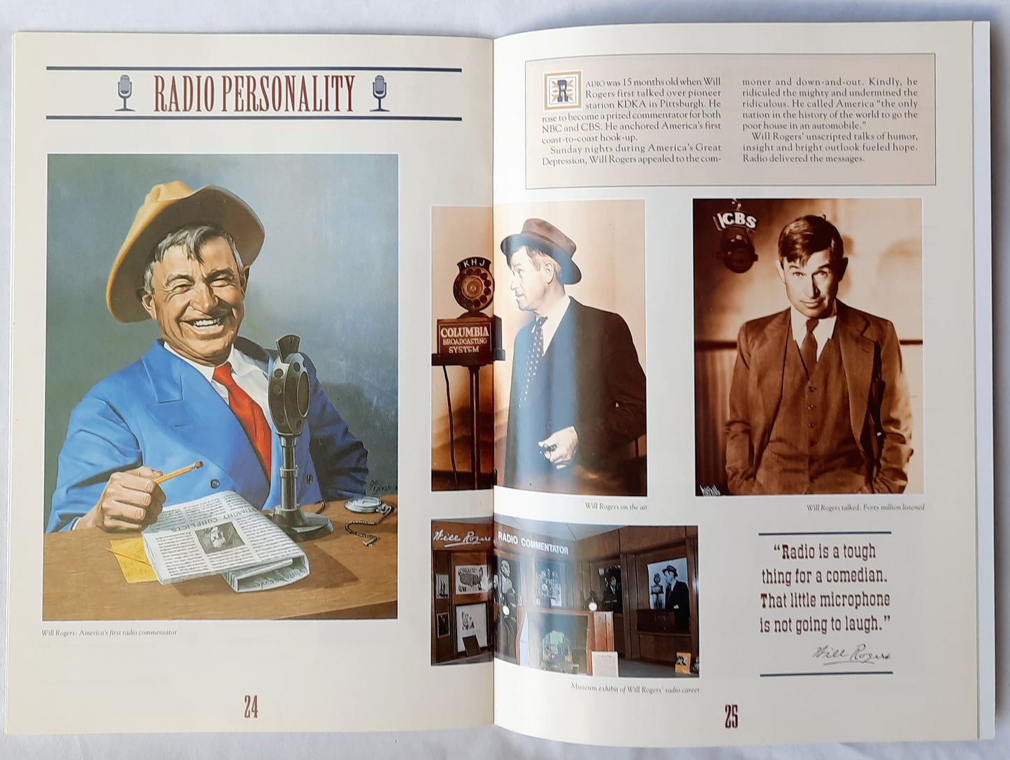 A Pictorial Tribute to An American Legend: Will Rogers by K'Raveill (Very good, 32 pages, Pbk)