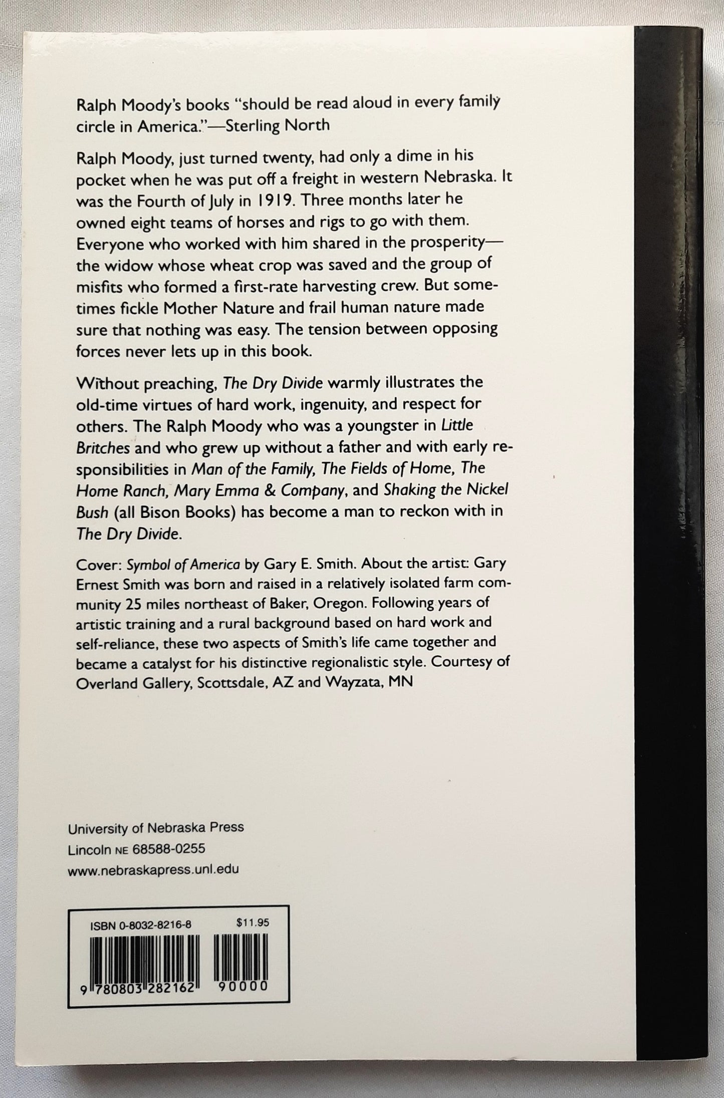 The Dry Divide by Ralph Moody (Little Britches #7, Very good, 1994, Pbk, 230 pages, University of Nebraska Press)