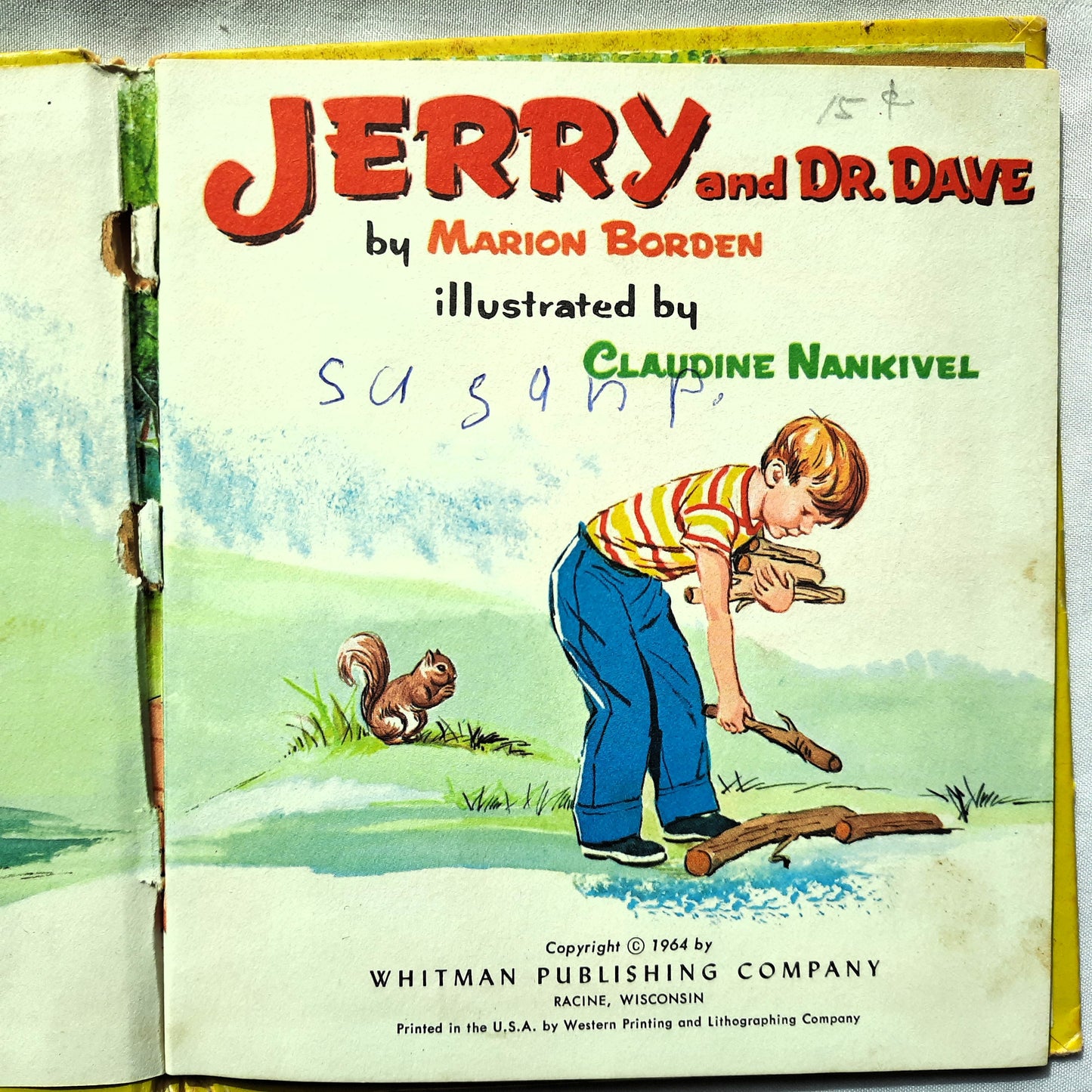 Jerry and Dr. Dave: A Visit to the Doctor by Marion Borden; Claudine Nankivel (Acceptable, 1964, HC, 28 pages, Whitman Publishing)