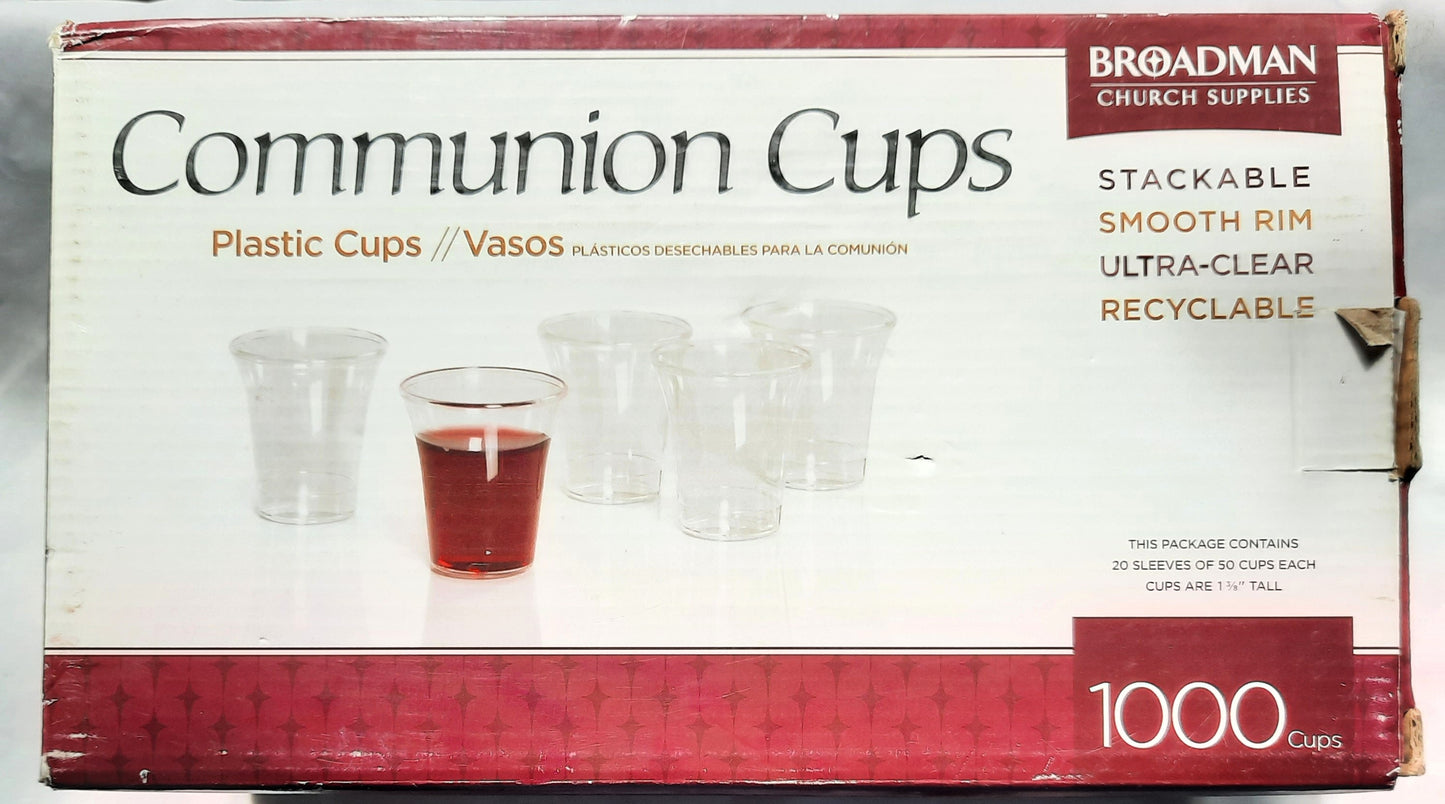Communion Cups Set by Broadman Church Supplies (New, Plastic, 1000 Count)