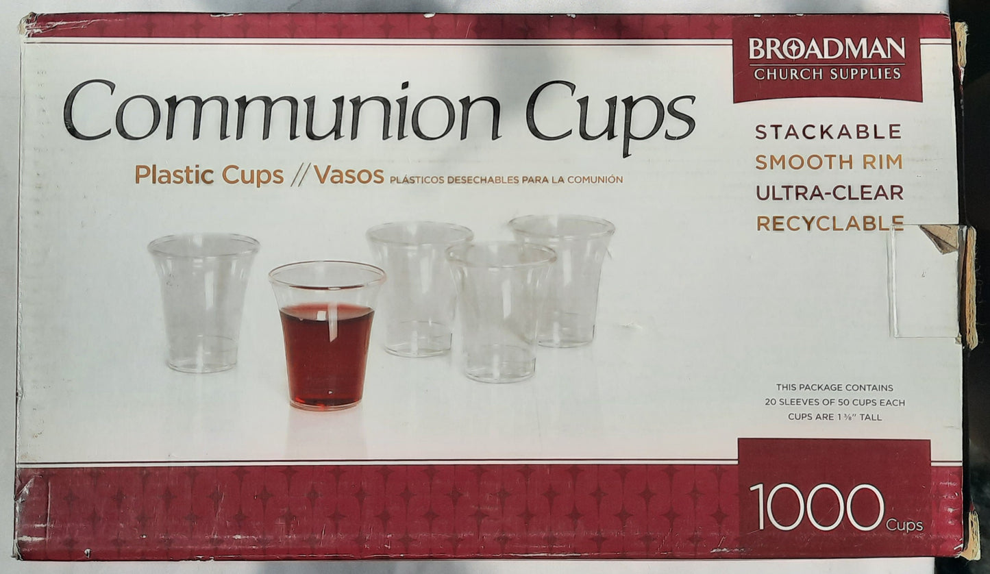 Communion Cups Set by Broadman Church Supplies (New, Plastic, 1000 Count)