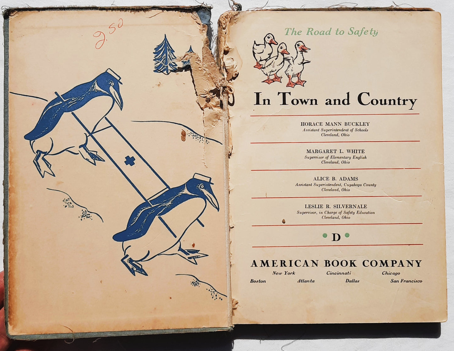 In Town and Country by Horace Mann Buckley; Margaret L. White; Alice B. Adams; Leslie R. Silverale (Acceptable, 1938, HC, 216 pages, American Book Company)