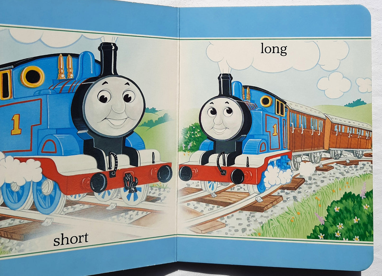 Thomas the Tank Engine Coming and Going by Pam Posey & Shapes and Sizes by Deborah Borgo (Good, 1998, Board Book, Random House)