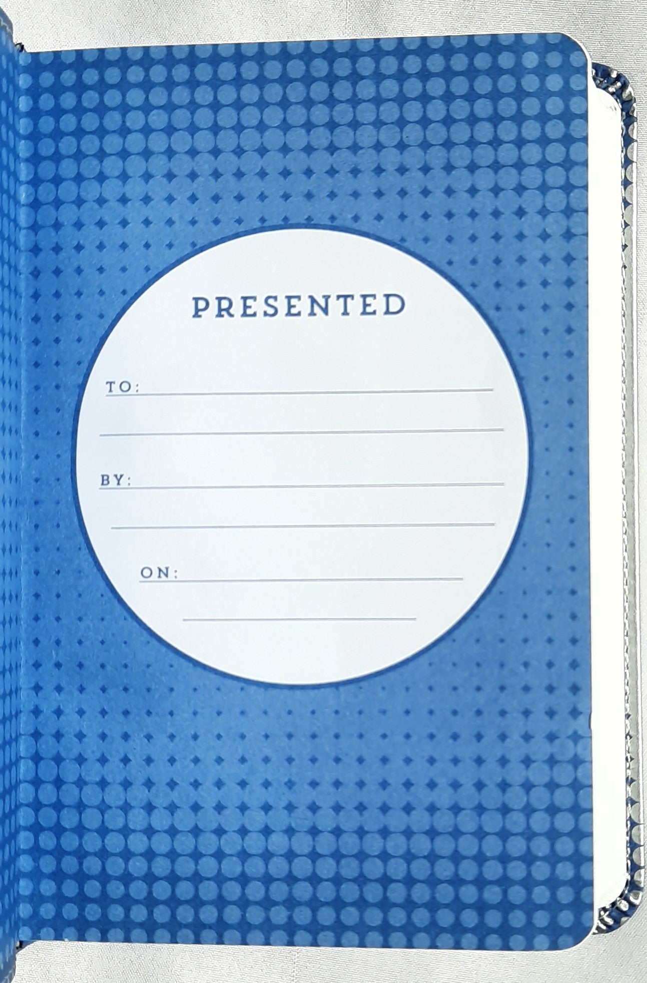 NiRV Backpack Bible Comfort Print Blue/Silver Leathersoft (New, 2018, Soft, 1664 pages, Zonderkidz)