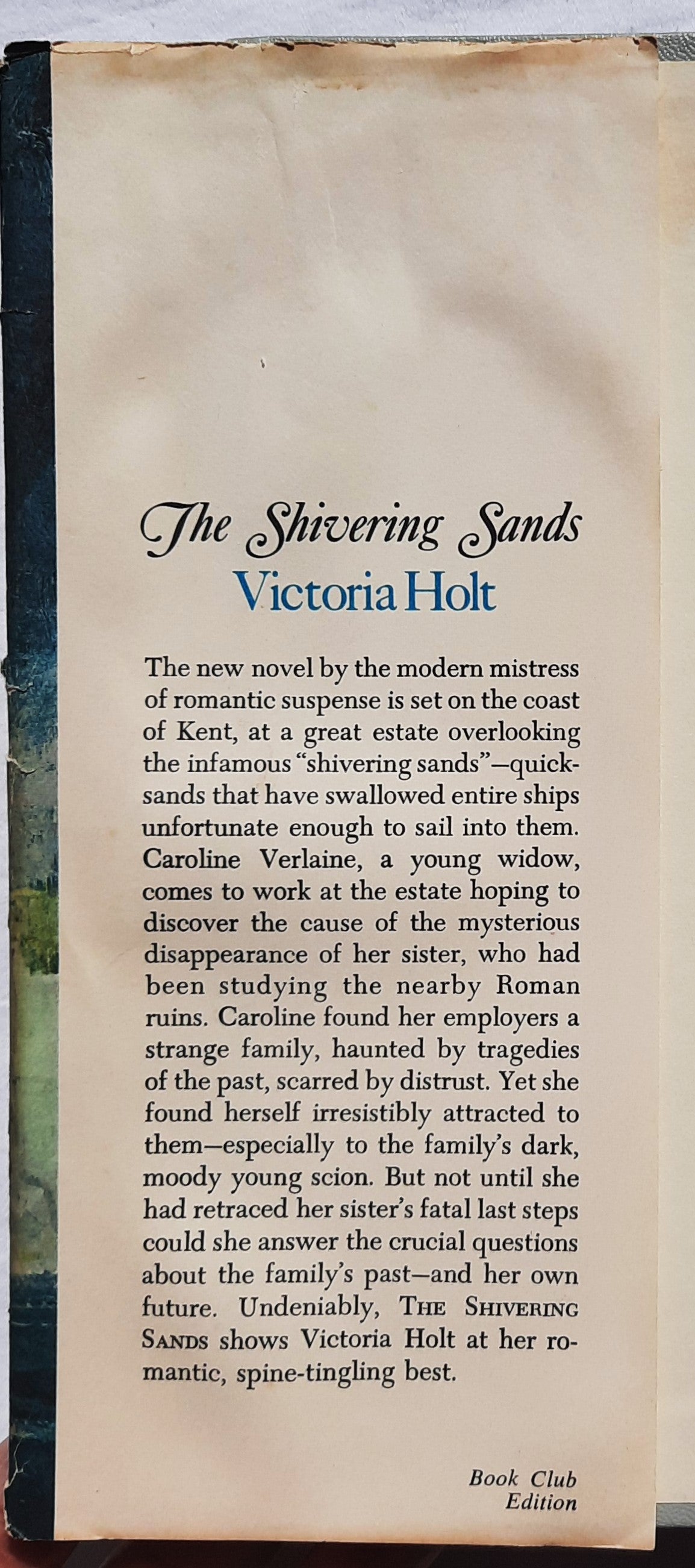 The Shivering Sands by Victoria Holt (Acceptable, 1969, HC, 312 pages, Doubleday & Co.)