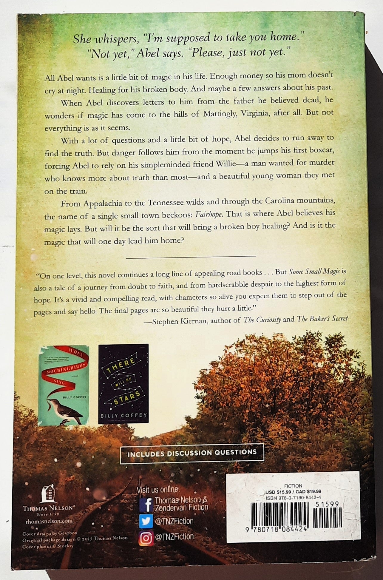 Some Small Magic by Billy Coffey (Like New, 2017, Pbk, 416 pages, Thomas Nelson)