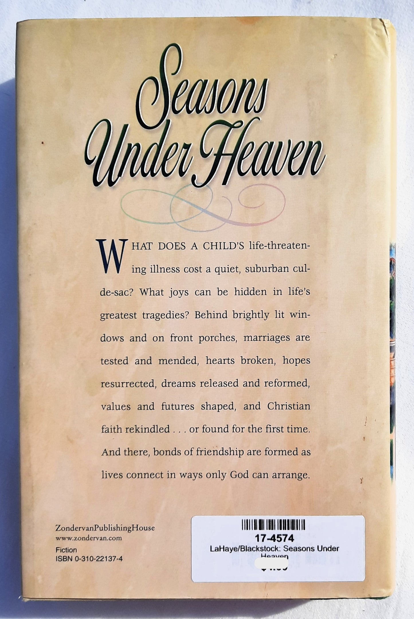Seasons Under Heaven by Beverly LaHaye; Terri Blackstock (Seasons #1, Good, 1999, HC, 336 pages, Zondervan)