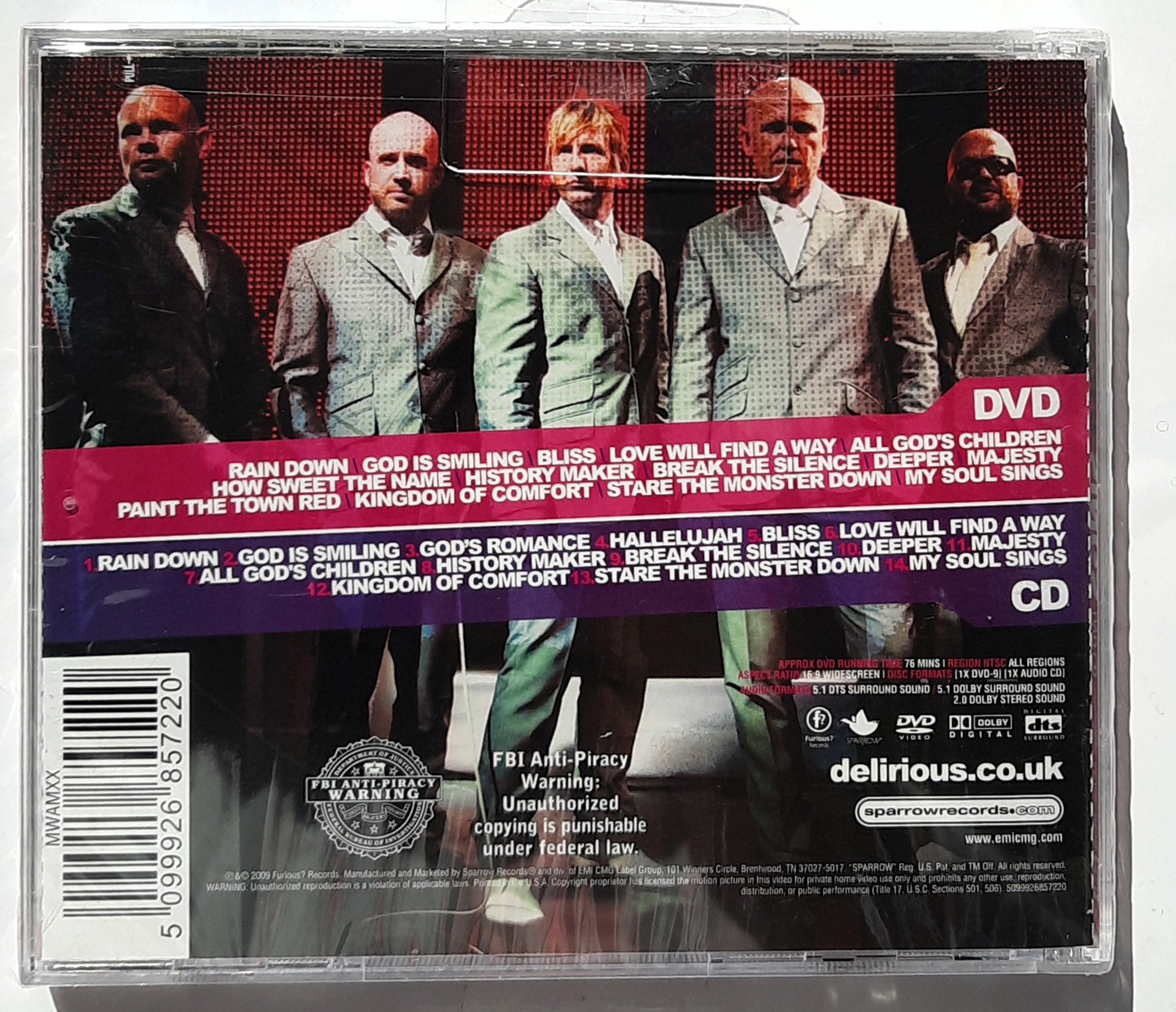 My Soul Sings by Delirious? Christian Music CD/DVD (New, 2009, Sparrow Records)