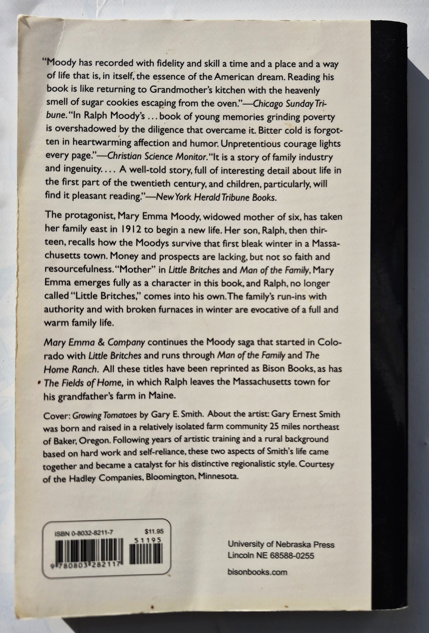 Mary Emma & Company von Ralph Moody (Little Britches #4, Sehr gut, 1994, Pbk, 233 Seiten, University of Nebraska Press)