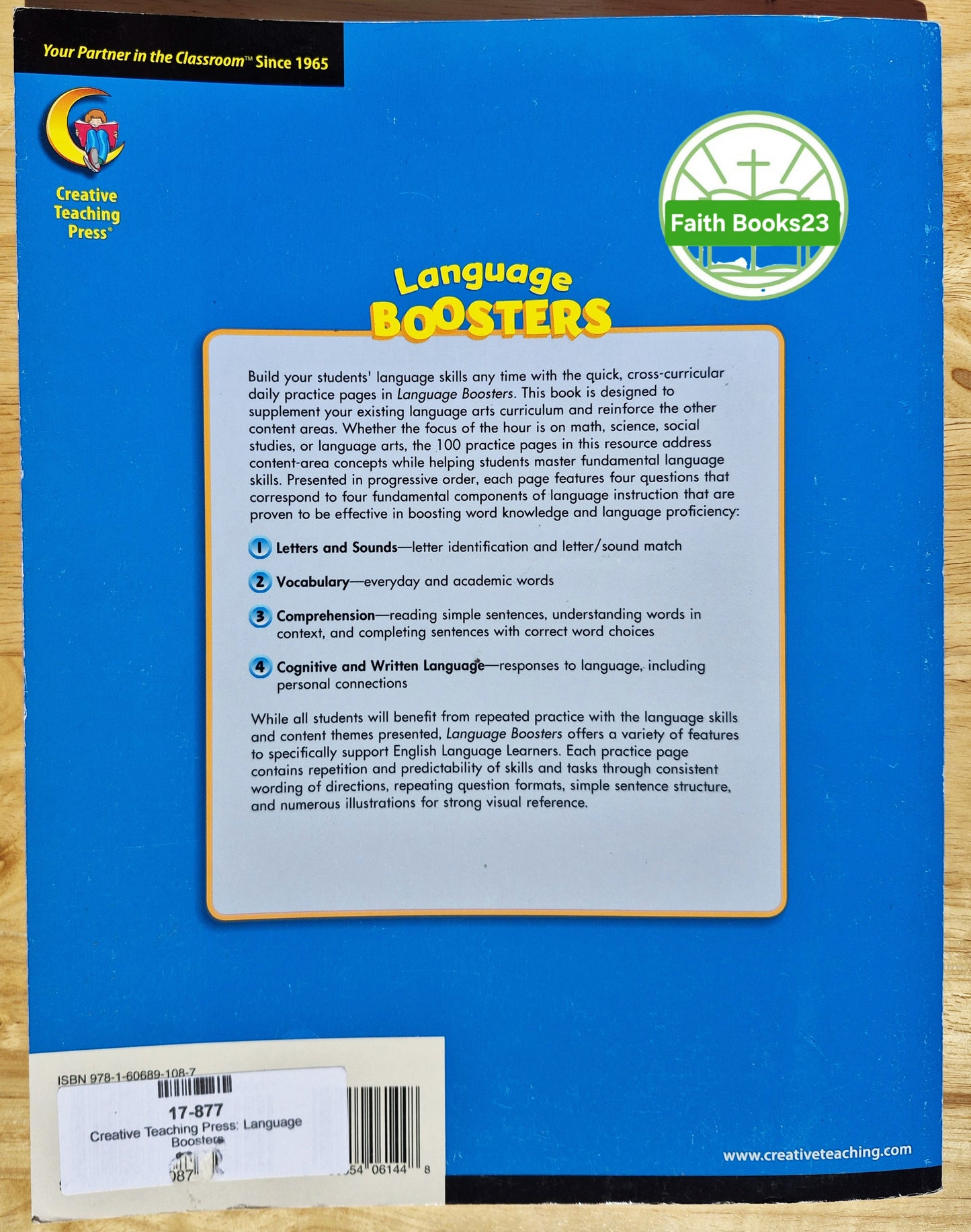 Language Boosters Grade 1: 100 Practice Pages for Strengthening Language Proficiency by Roseanne Thong EdD (New, Pbk, 2009, Workbook, 128 pages, Creative Teaching Press)