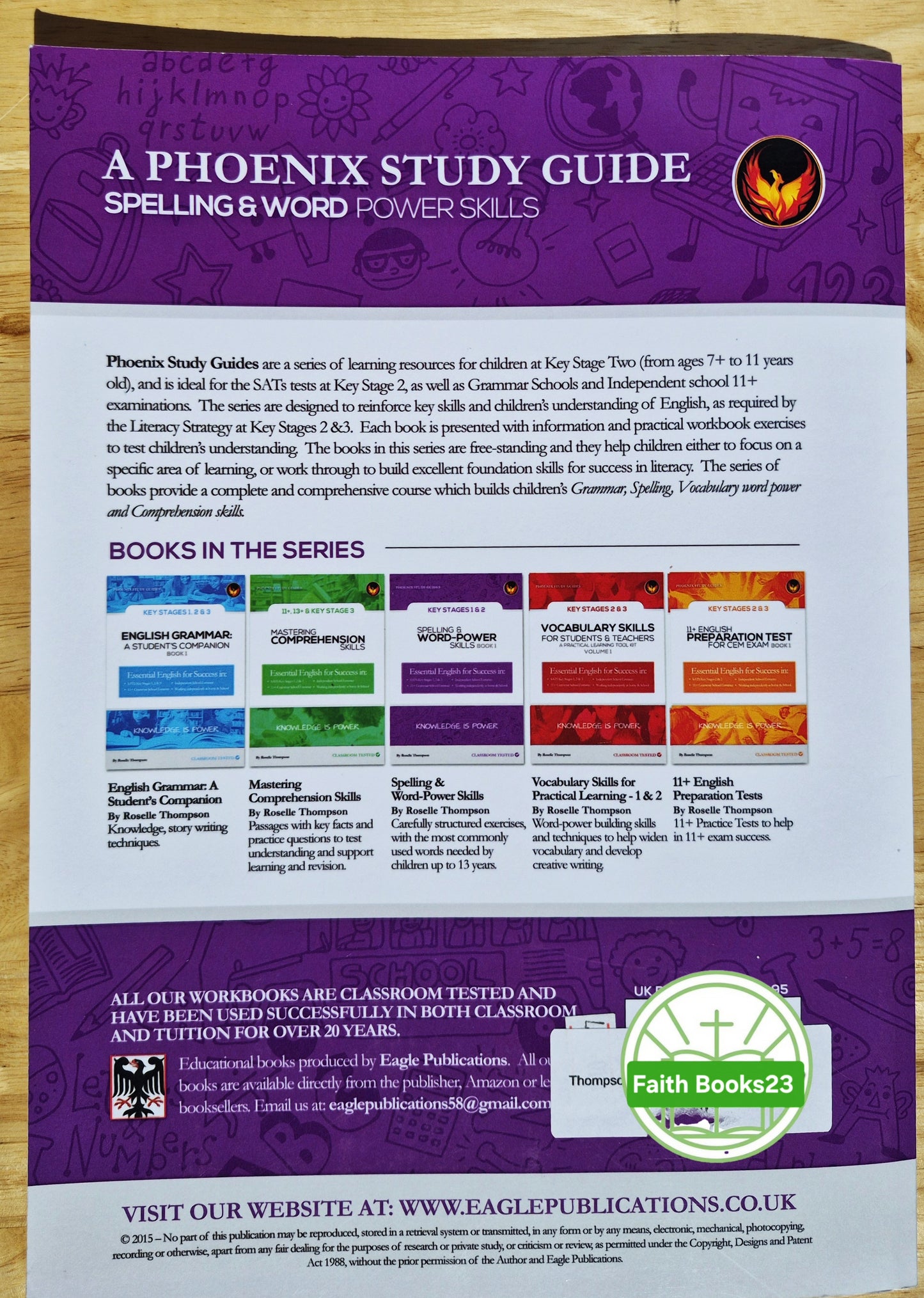 Spelling & Word Power Skills Bd. 1 von Roselle Thompson (Neu, 2018, broschiert, 76 Seiten, Eagle Pub.)