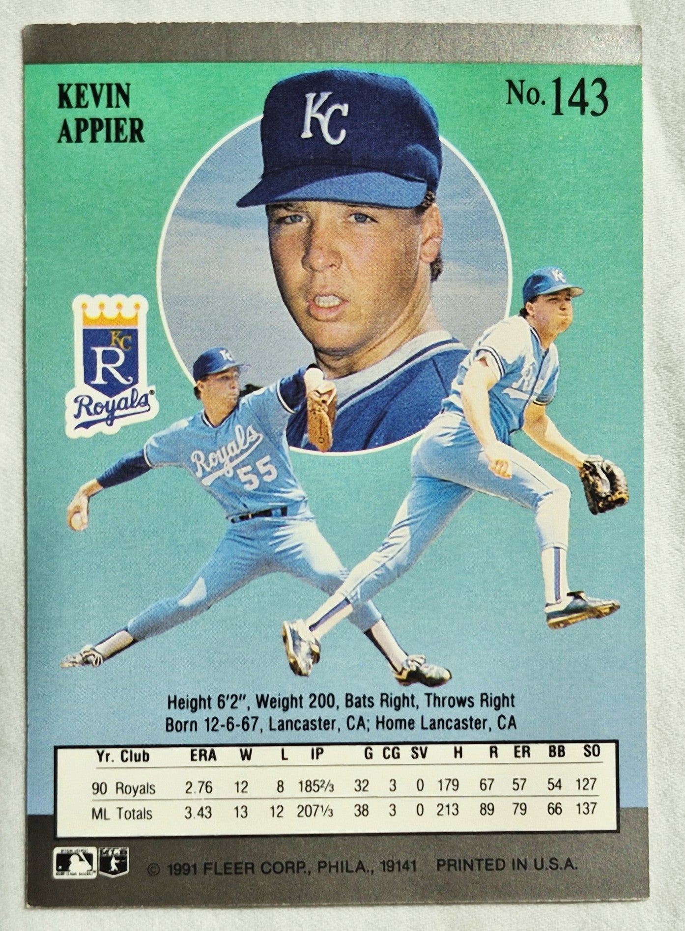 Appier Kevin Kansas City Royals 1991 Fleer Ultra #143 (Exzellent)
