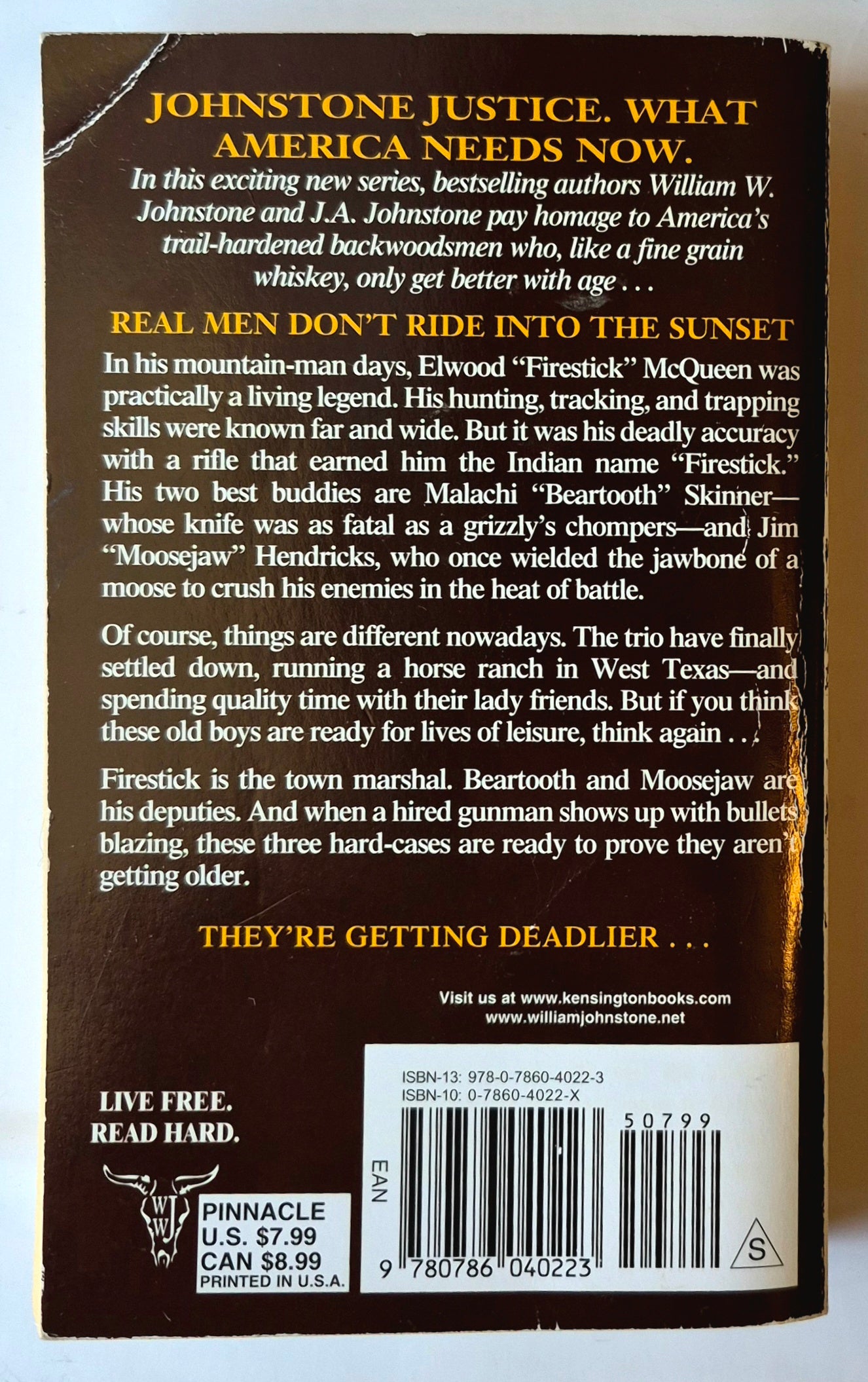 Firestick von William W. Johnstone (Gut, 2018, Taschenbuch, 393 Seiten, Pinnacle Books)