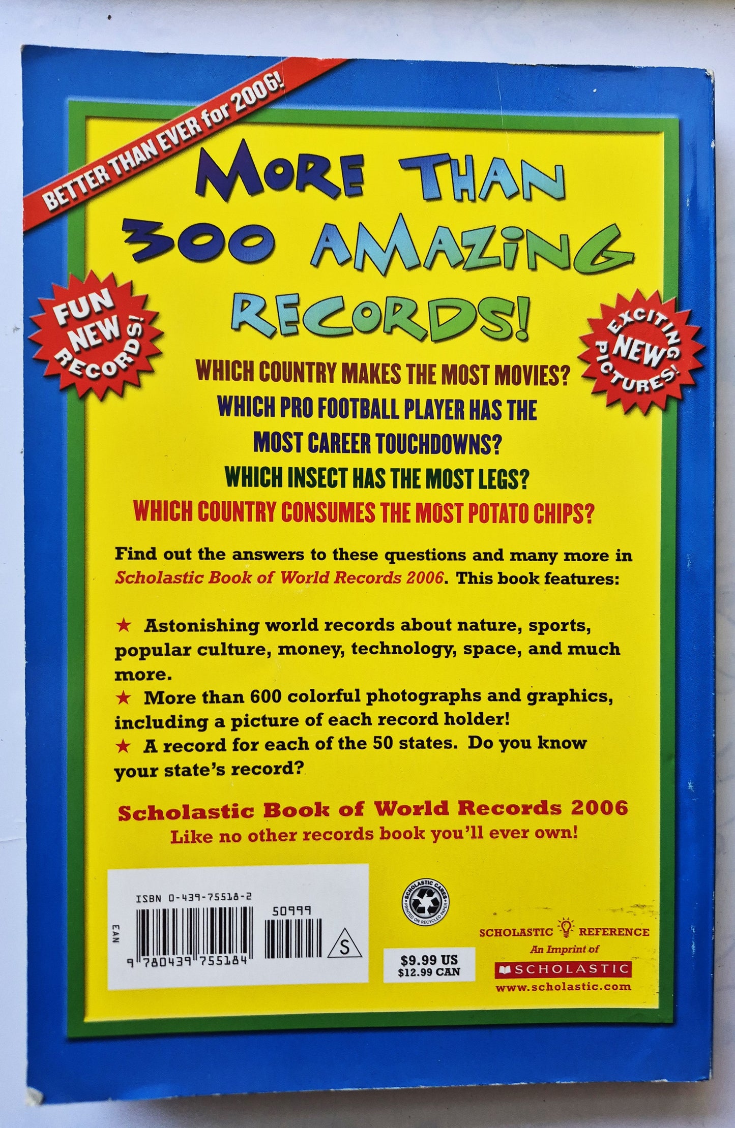 Scholastic Buch der Weltrekorde 2006 von Jenifer Corr Morse (Gut, 2007, Taschenbuch, 320 Seiten)