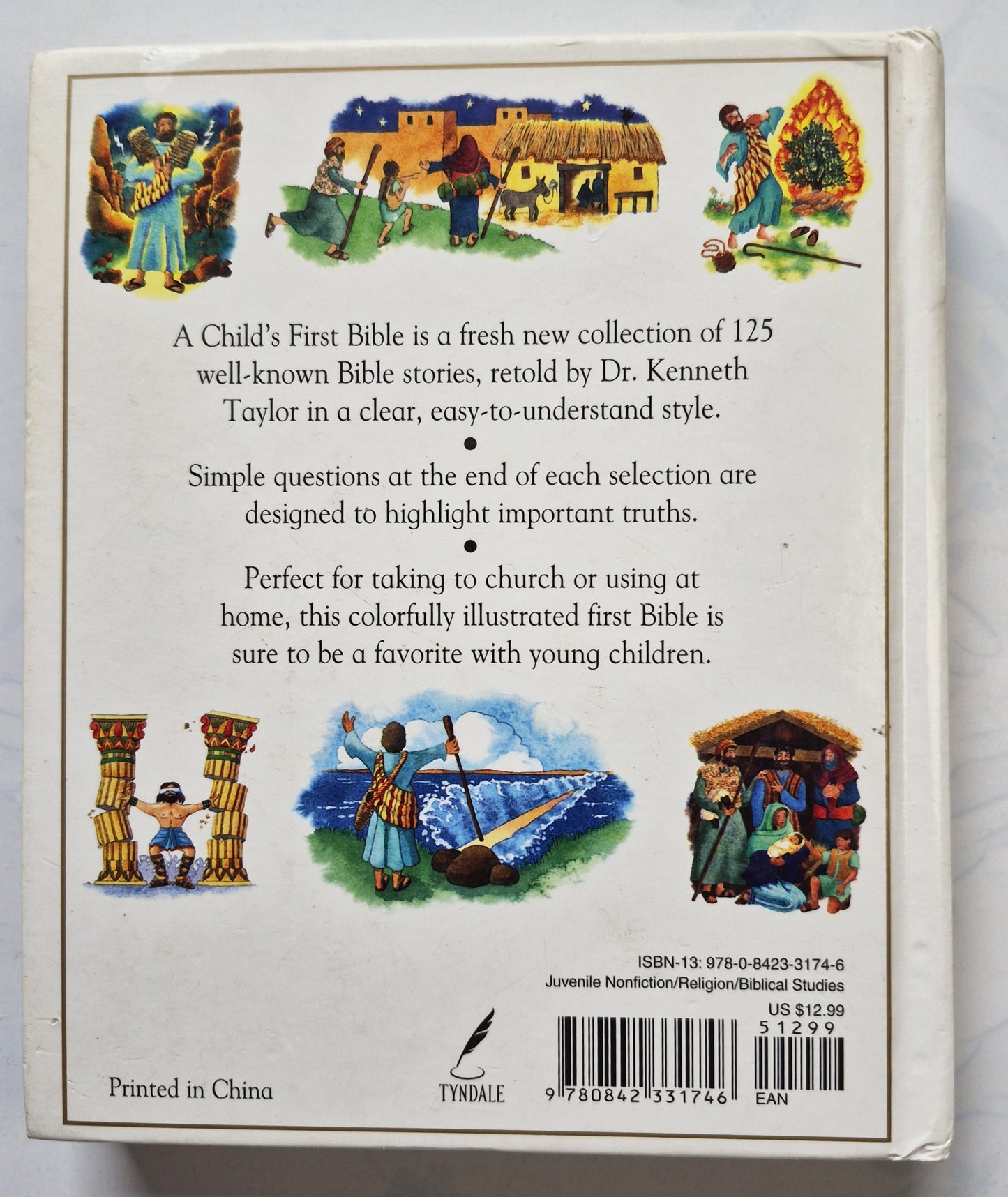 A Child's First Bible by Kenneth N. Taylor (Very good, 2000, HC, 256 pgs, Tyndale House)