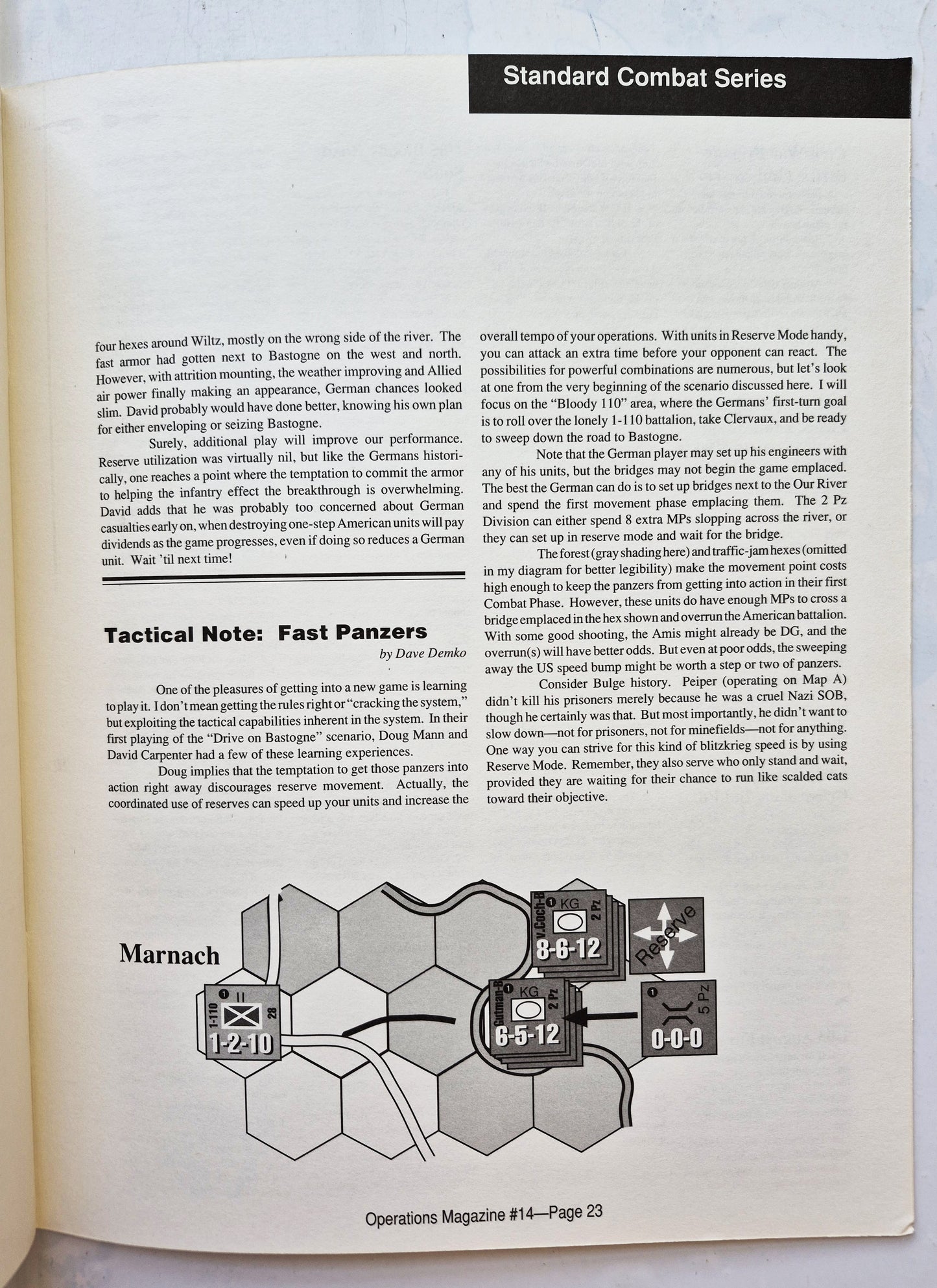 Operations: The Wargaming Journal: Issue 14 Fall 1994 (Very good)