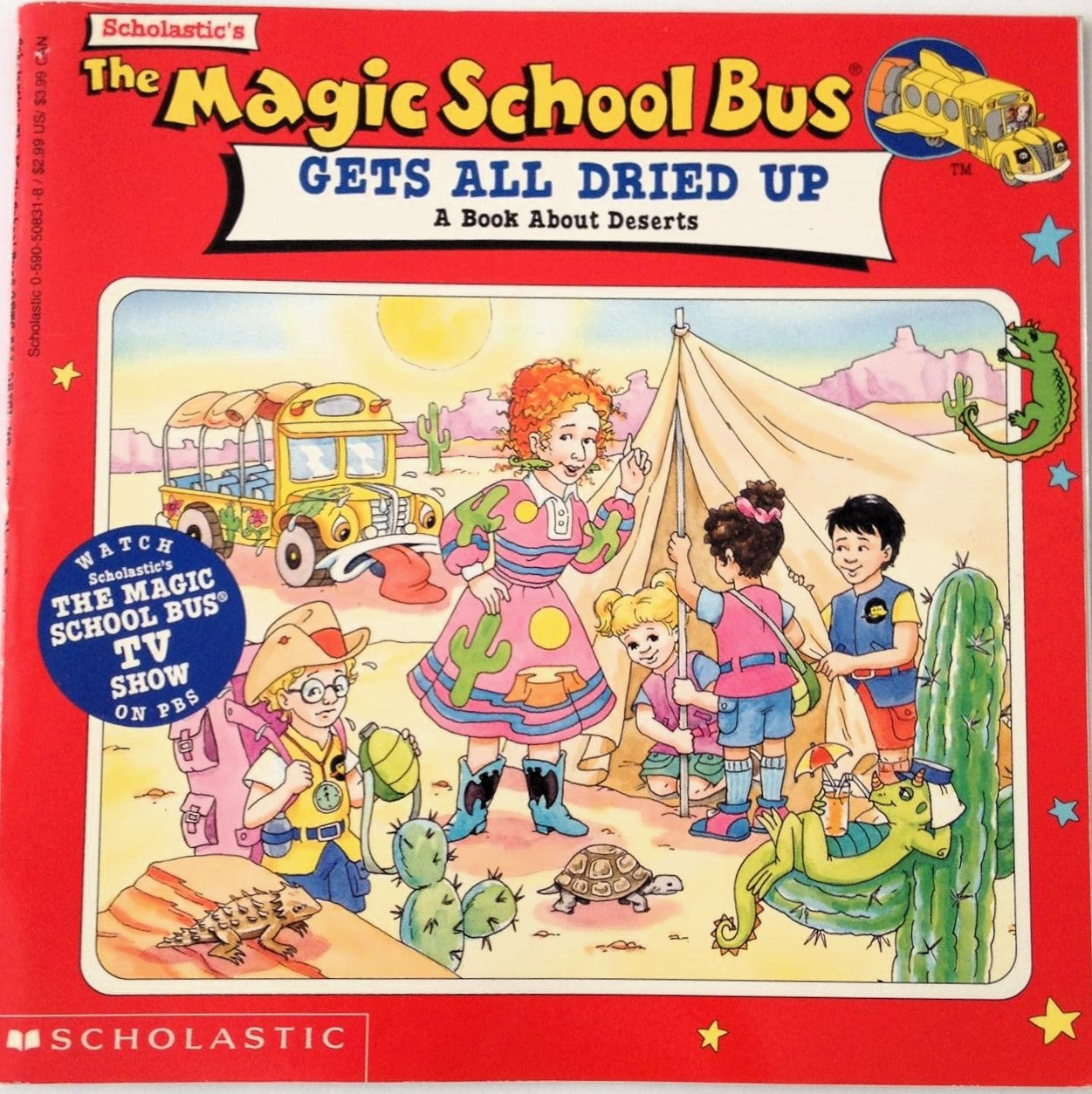 The Magic School Bus Gets All Dried Up by Joanna Cole (Acceptable, 1996, Pbk, 32 pages, Scholastic)