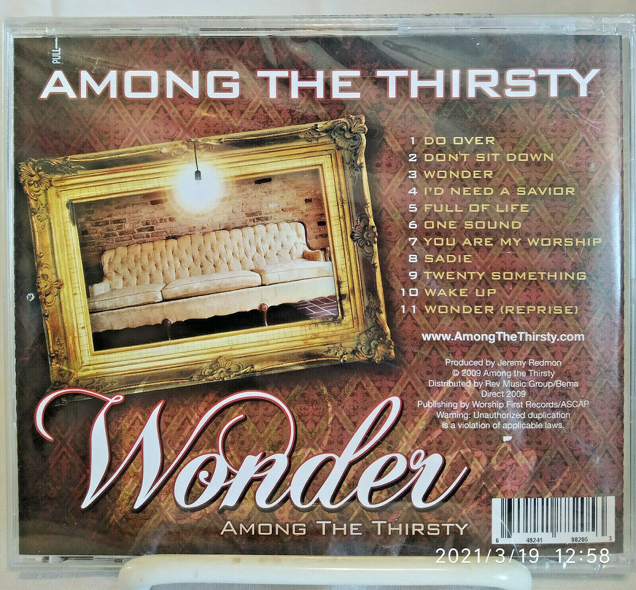 Wonder by Among the Thirsty Christian Music Audio CD (New, 2009, Rev Music)