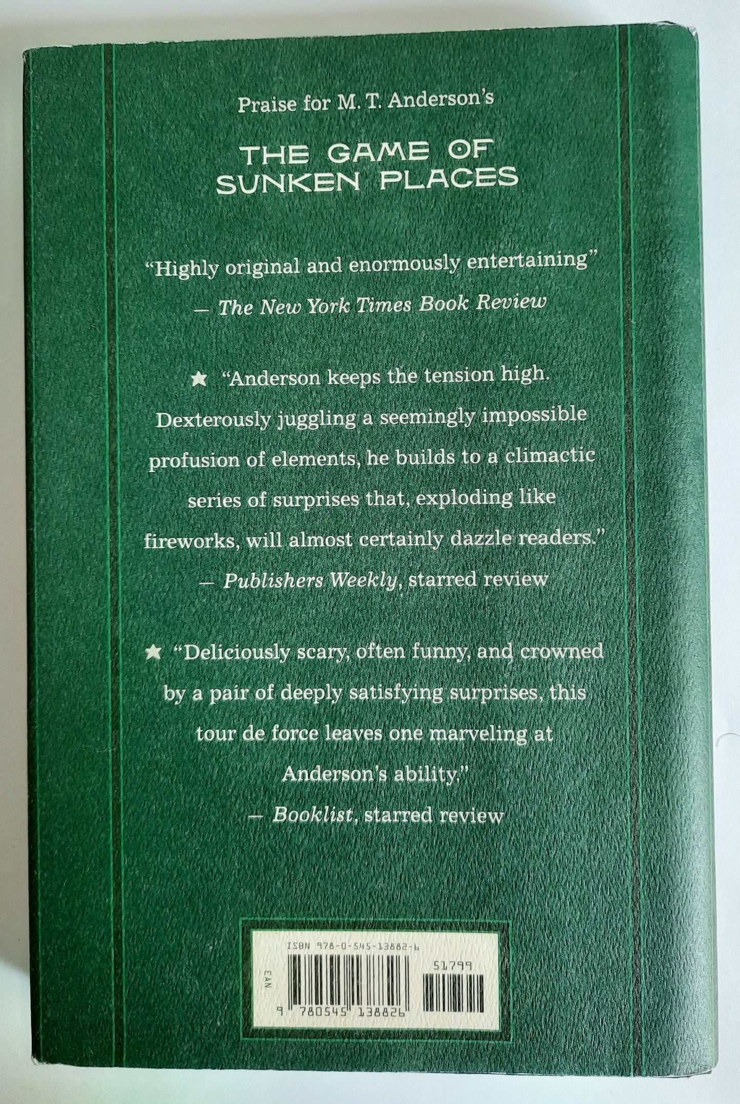 The Suburb Beyond the Stars by M.T. Anderson (Very good, 2010, HC, 223 pages, Scholastic)