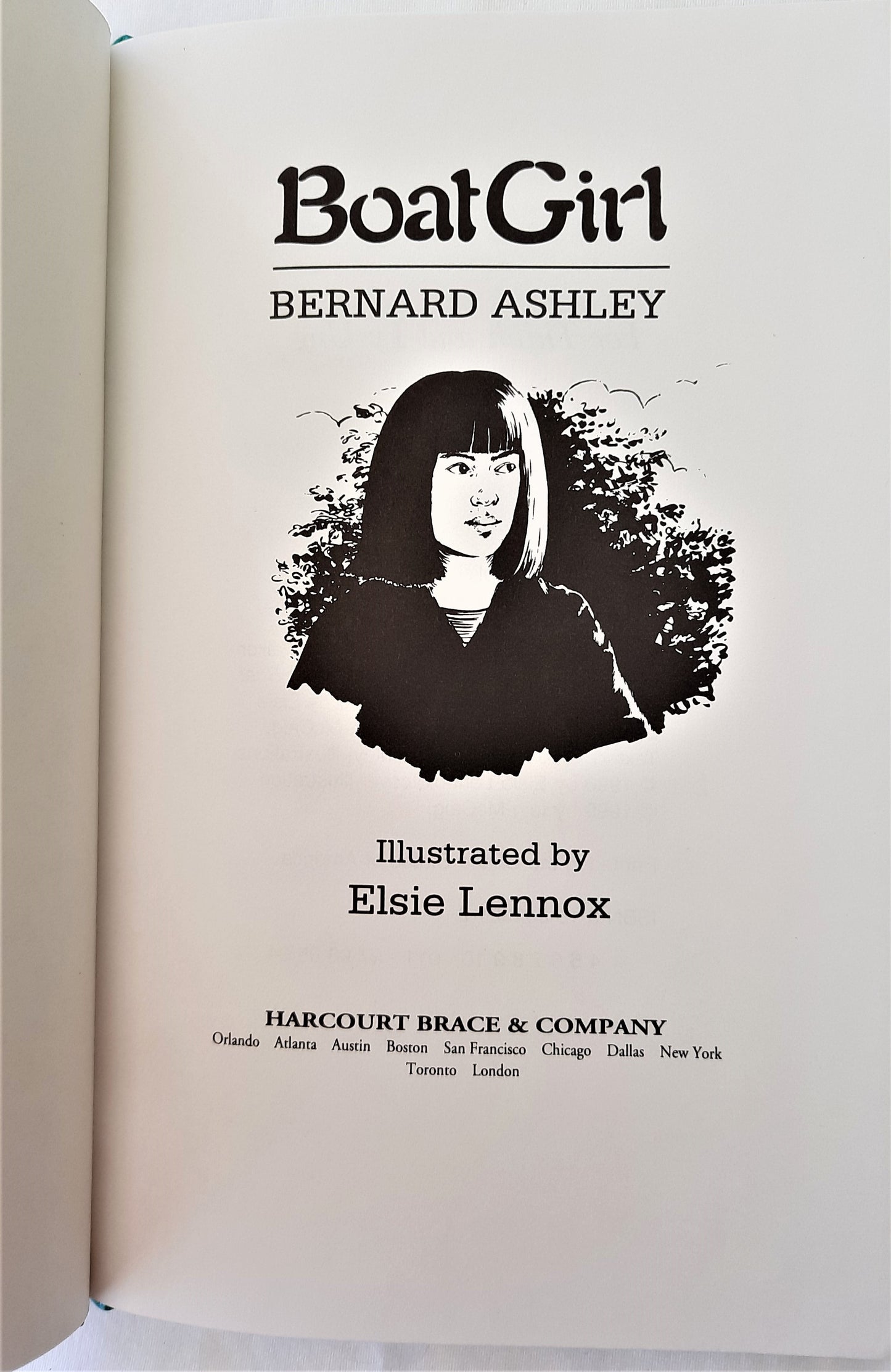 Boat Girl by Bernard Ashley (Very good, 1994, HC, 43 pages, Harcourt, Brace & Company)