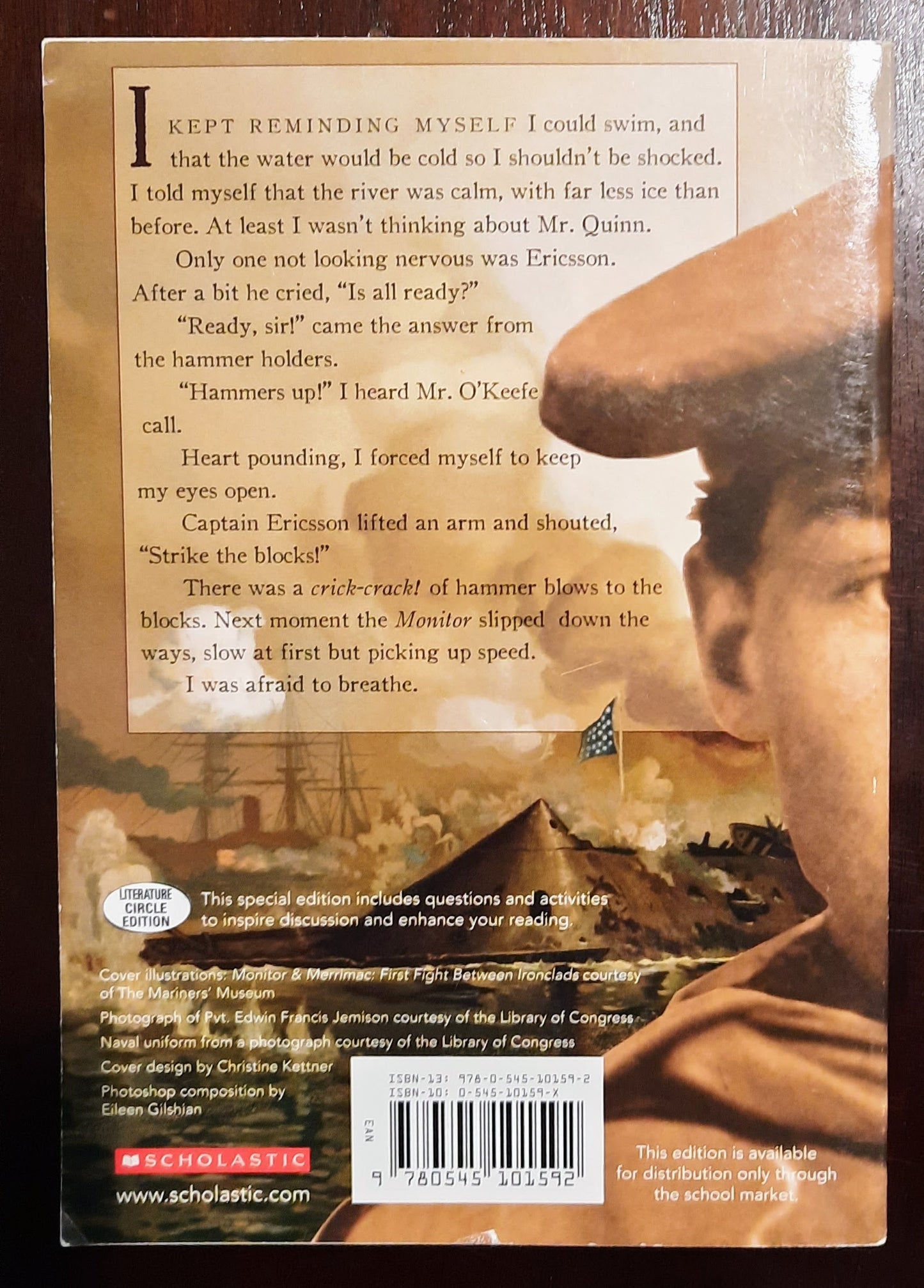 Iron Thunder: The Battle Between the Monitor and the Merrimac by Avi (VG, 2008, Pbk, 203 pgs)
