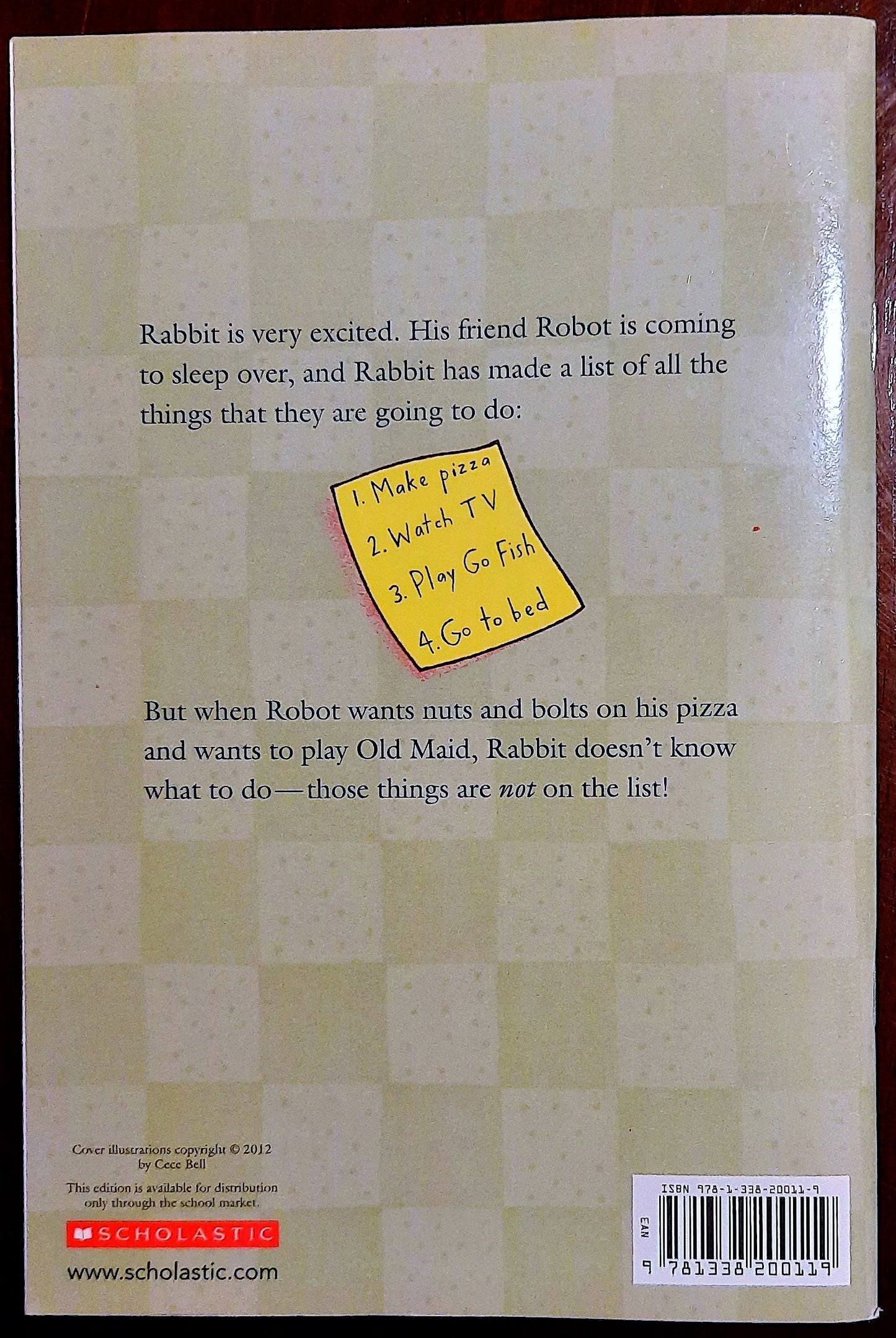 Rabbit & Robot: The Sleepover by Cece Bell (New, 2014, Pbk, 56 pages, Scholastic)