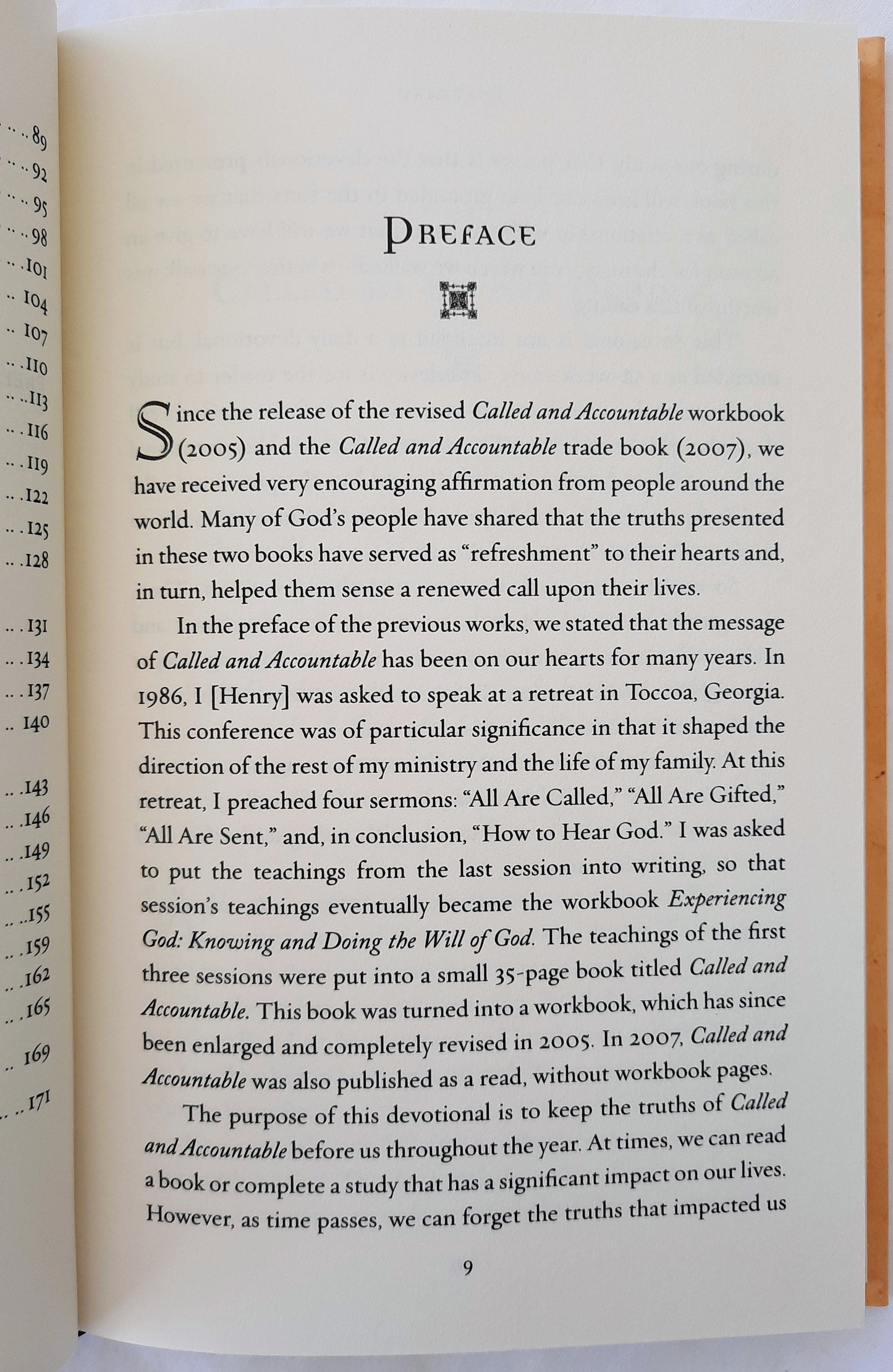 Called & Accountable: 52 Week Devotional by Henry & Norman Blackaby (New, 2007, HC, 174 pages, New Hope Publishers))