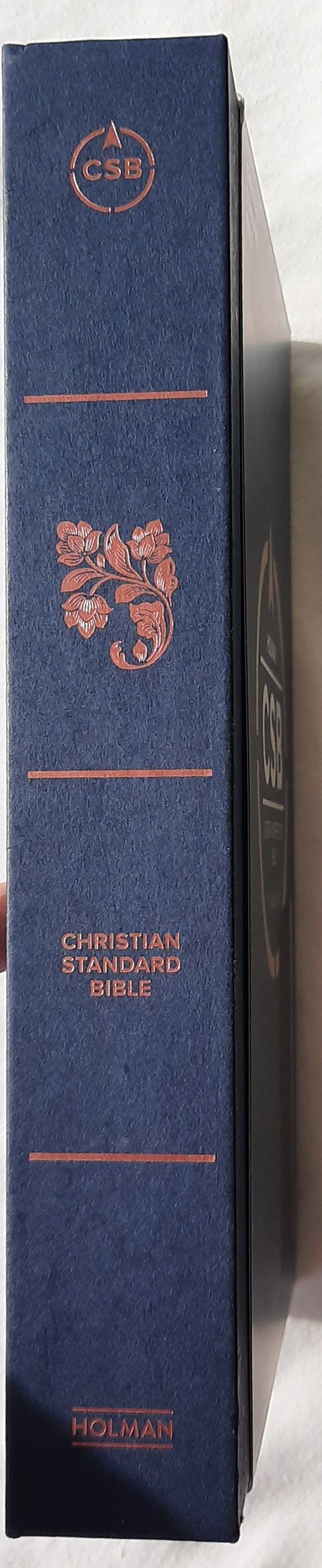 CSB Ultrathin Reference Bible (New, 2019, Navy Leathertouch, Holman, 1328 pages, Red letter)