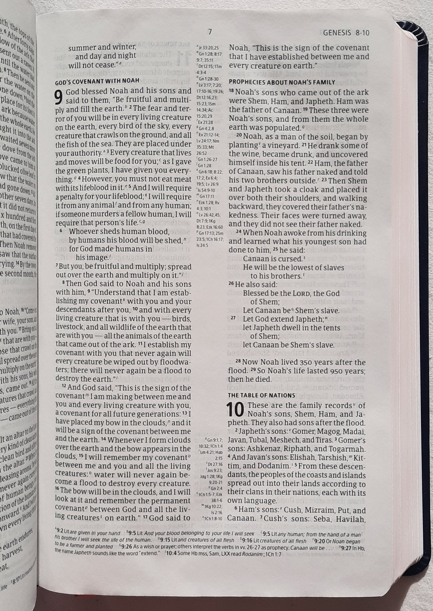 CSB Ultrathin Reference Bible (New, 2019, Navy Leathertouch, Holman, 1328 pages, Red letter)