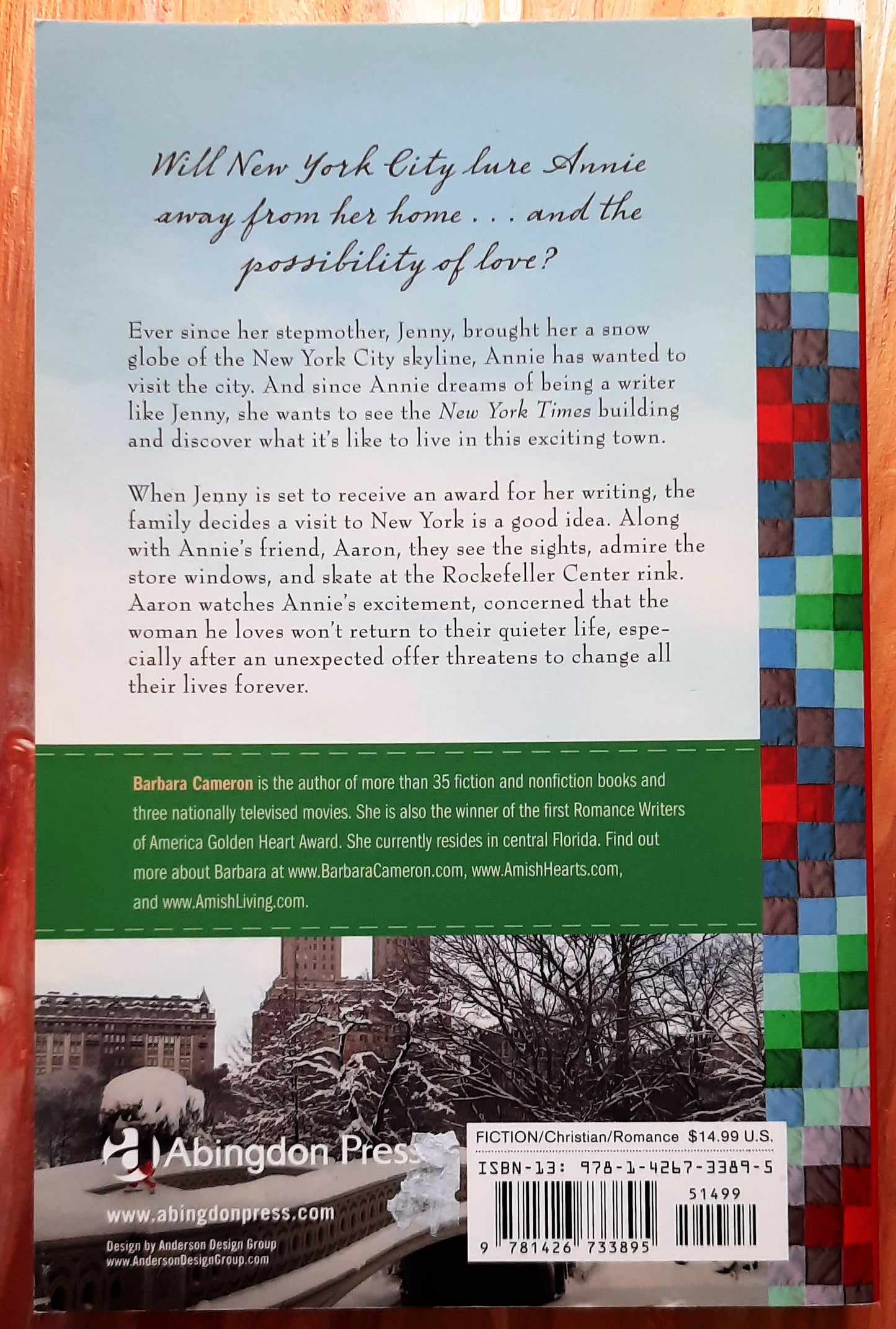 Annie's Christmas Wish by Barbara Cameron (Quilts of Lancaster County #4, New, Pbk, 2013, Abingdon, 304 pages)