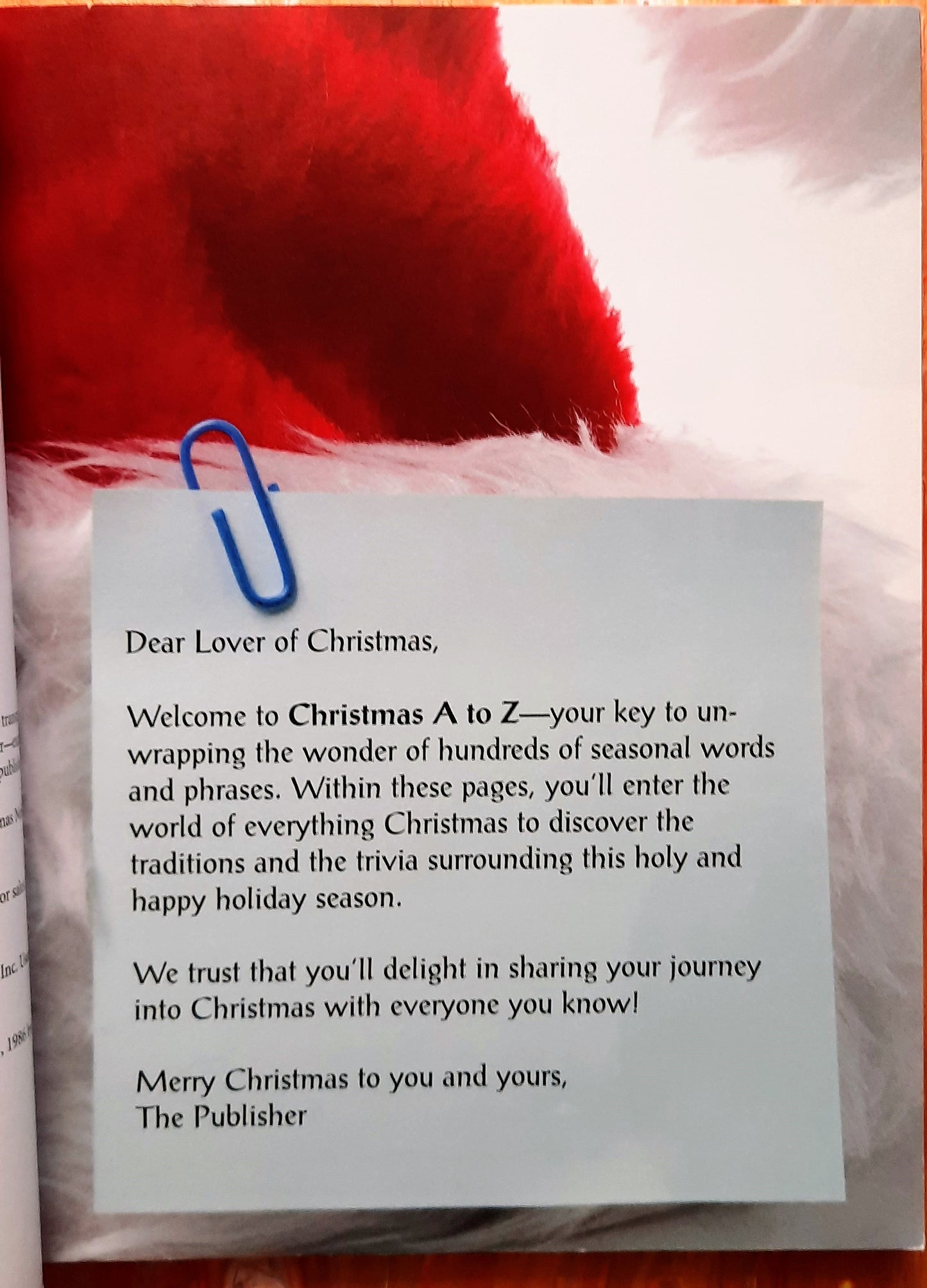 Christmas A to Z: Unwrap the Wonder by Thomas Nelson Publishers (New, 2007, Pbk, 202 pages)