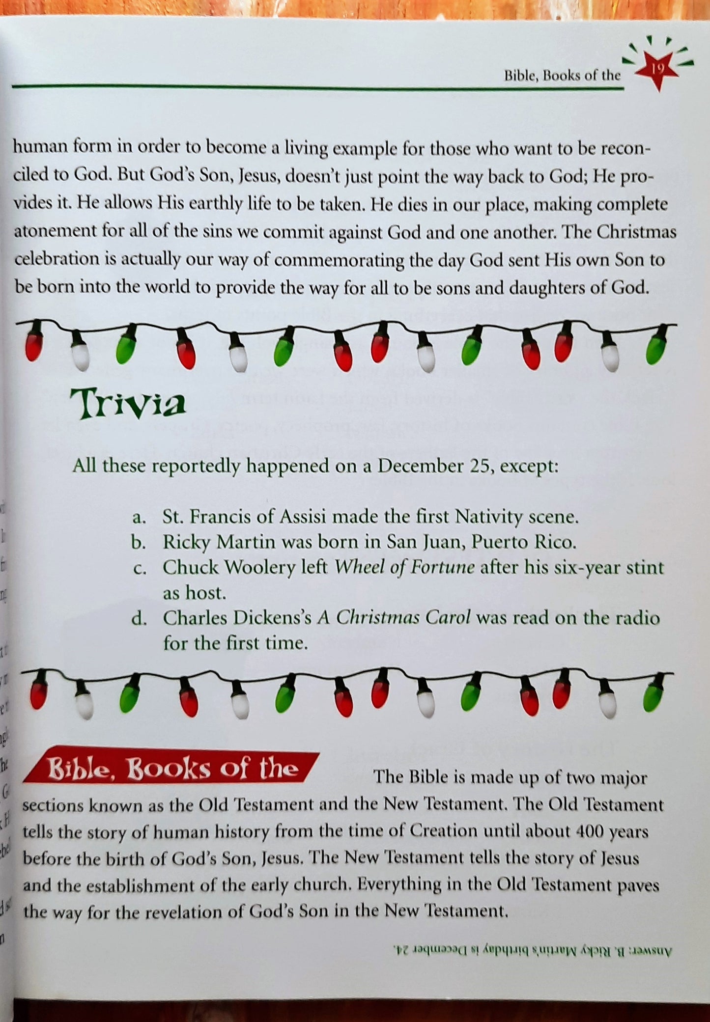 Christmas A to Z: Unwrap the Wonder by Thomas Nelson Publishers (New, 2007, Pbk, 202 pages)