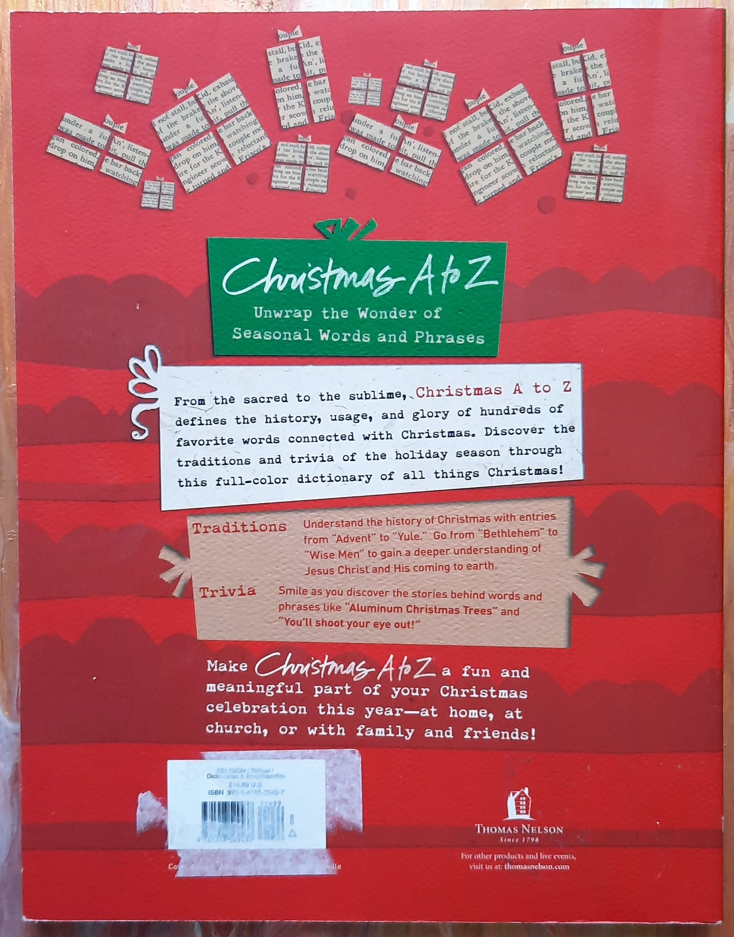 Christmas A to Z: Unwrap the Wonder by Thomas Nelson Publishers (New, 2007, Pbk, 202 pages)