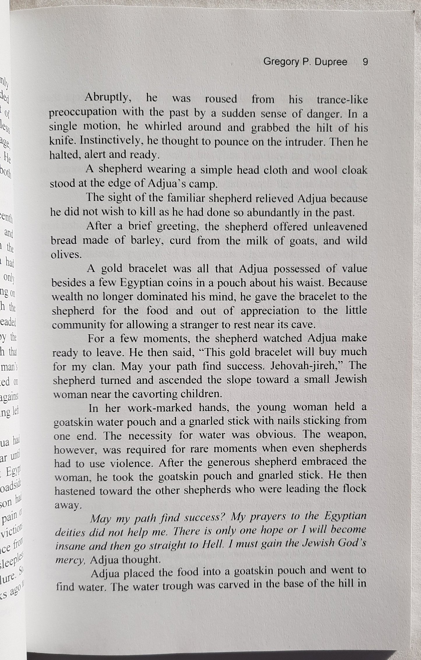 Water and Fire: The Quest of the Cushite Warrior by Gregory Dupree (New, 2009, Pbk, 165 pgs)