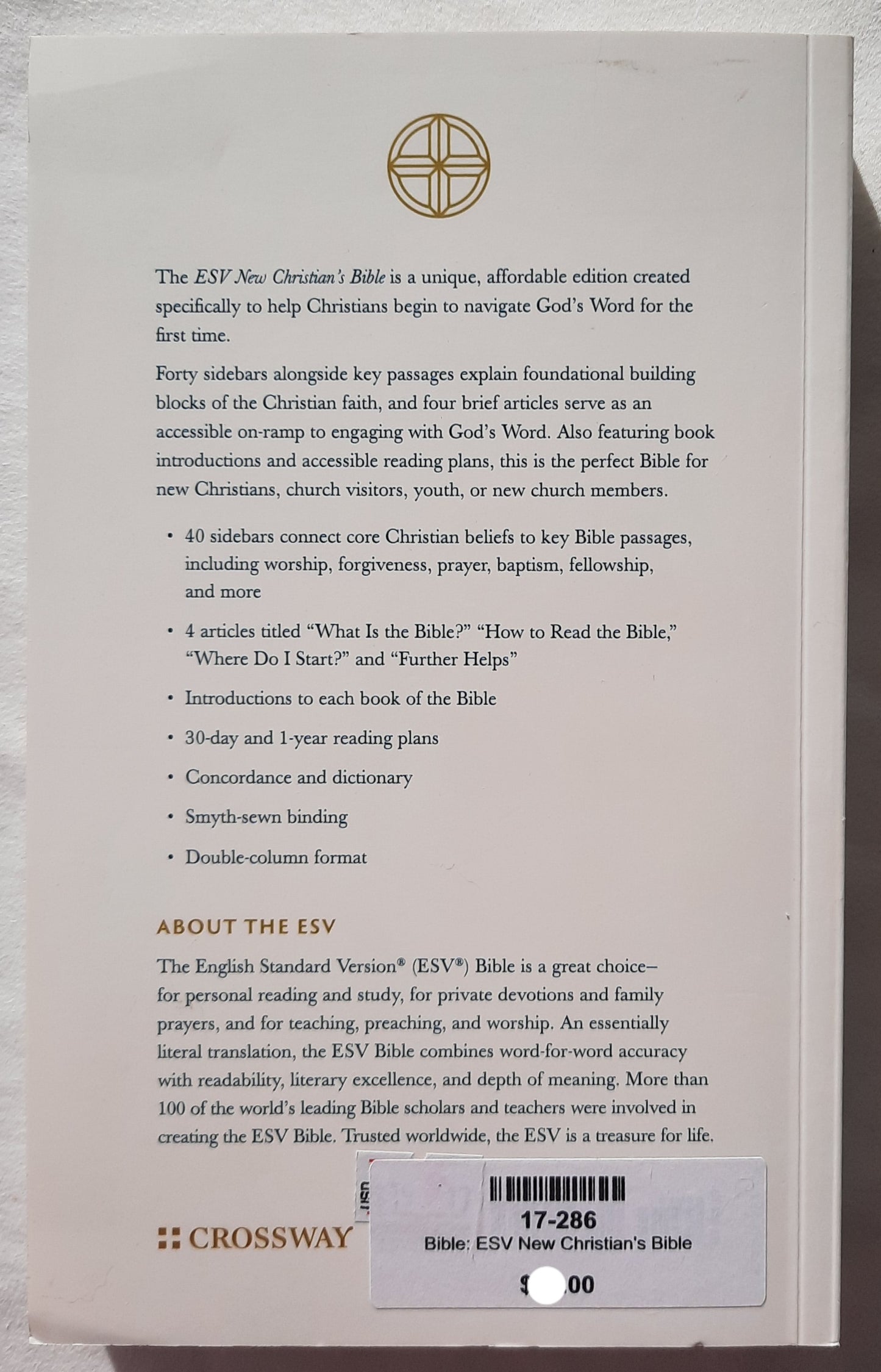 ESV New Christian's Bible (New, 2019, Pbk, 1200 pages, Crossway)