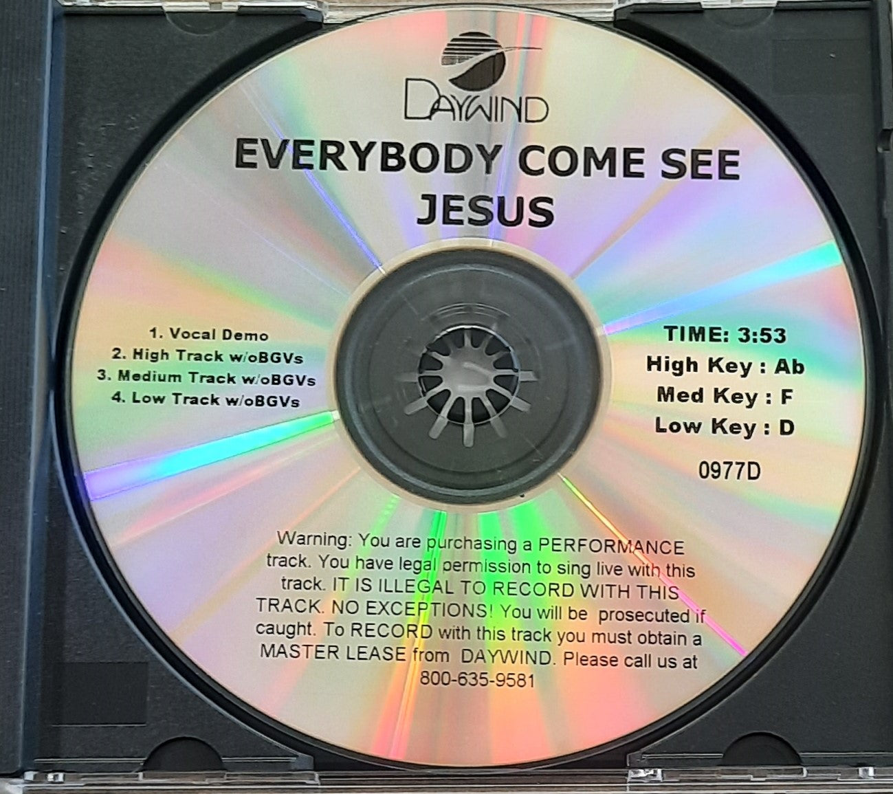 Everybody Come See Jesus Accompaniment/Performance Track Tribute Quartet (Artist) Audio CD 2019
