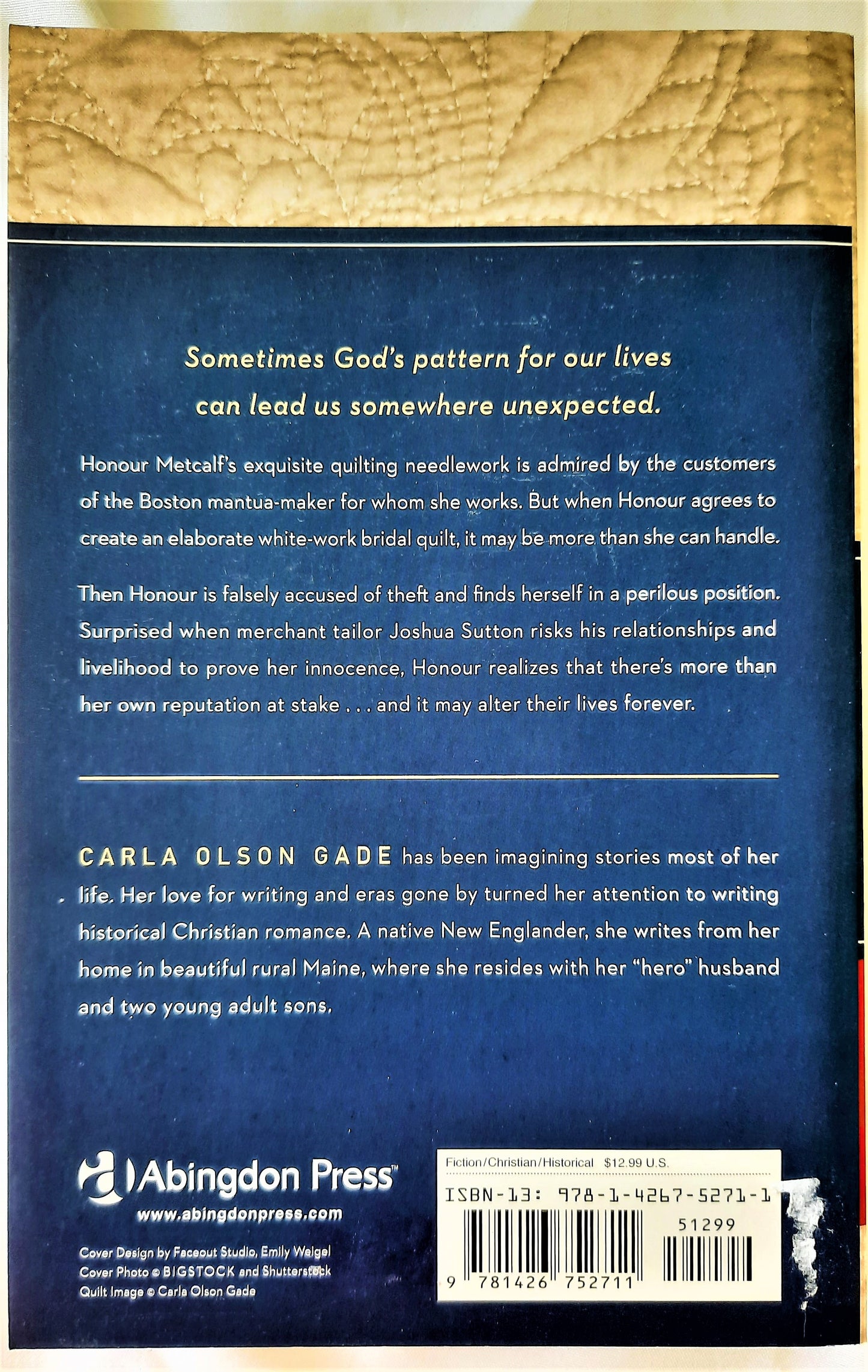Pattern for Romance by Carla Olson Gade (Quilts of Love, New, 2013, Pbk, 267 pages, Abingdon)