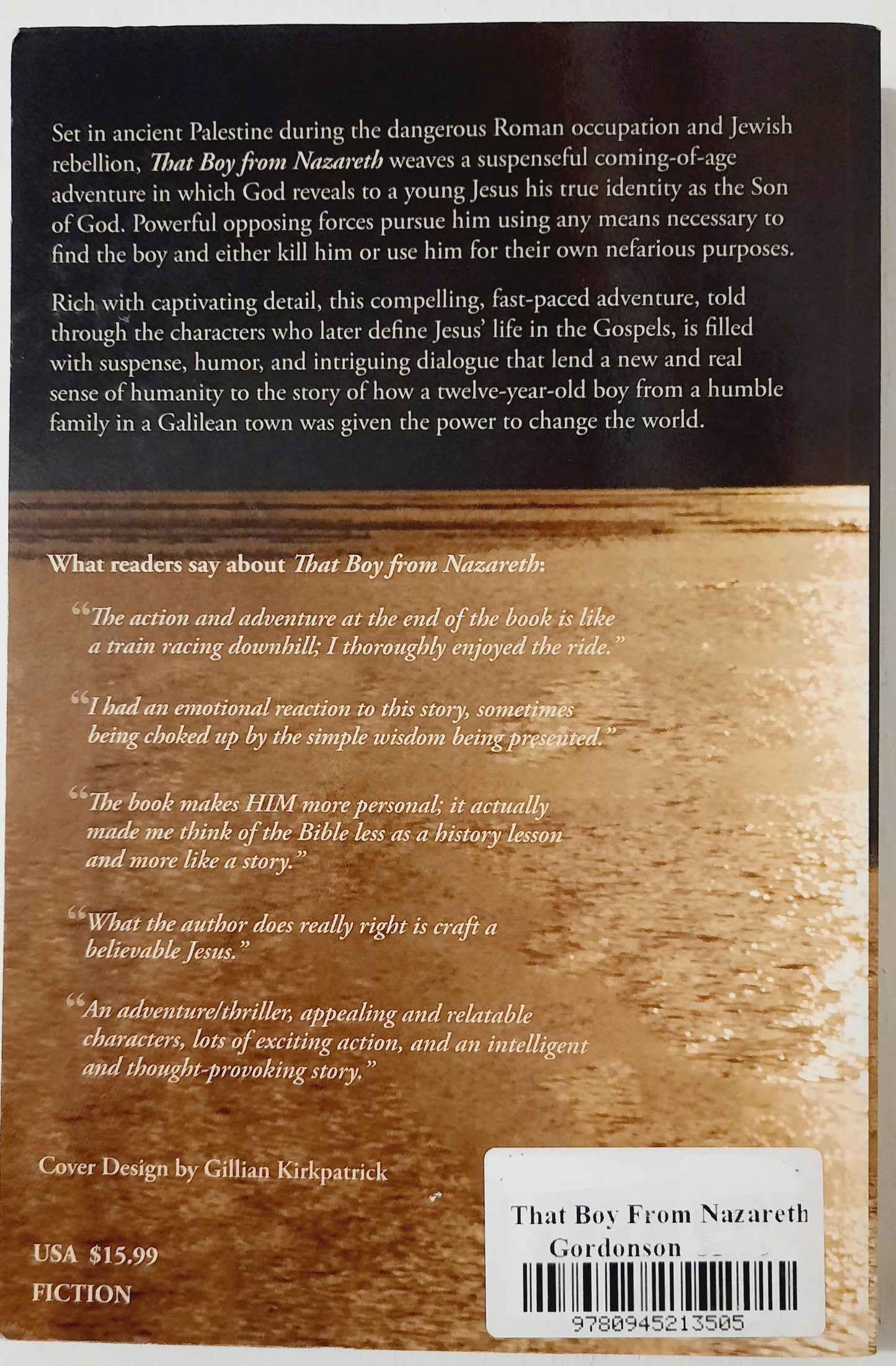 That Boy from Nazareth Joel Gordonson (New, Pbk, 2015, 351 pages, Rudi Publishing)