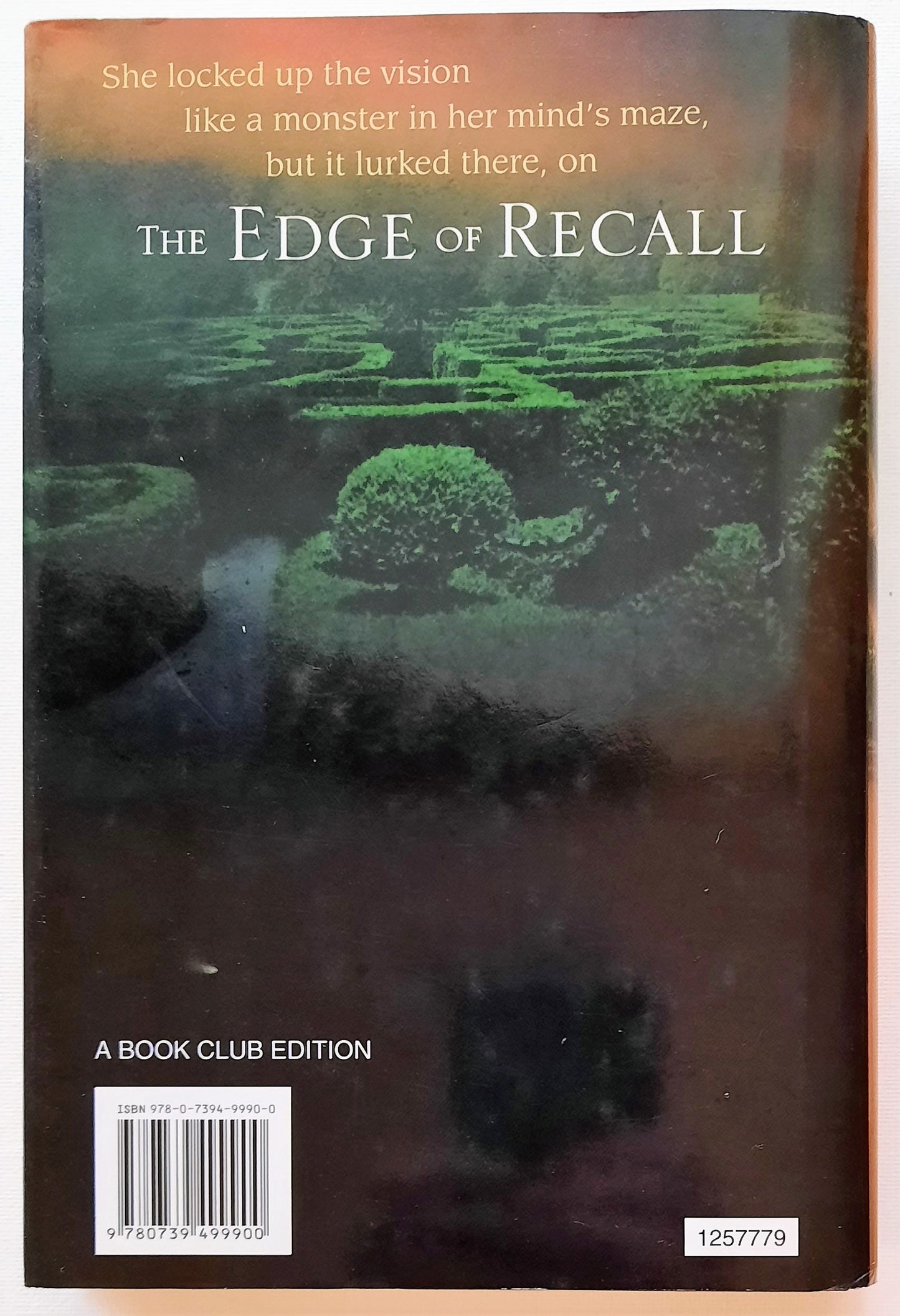 The Edge of Recall by Kristen Heitzmann (Very good, 2008, HC, 412 pages, Bethany House)