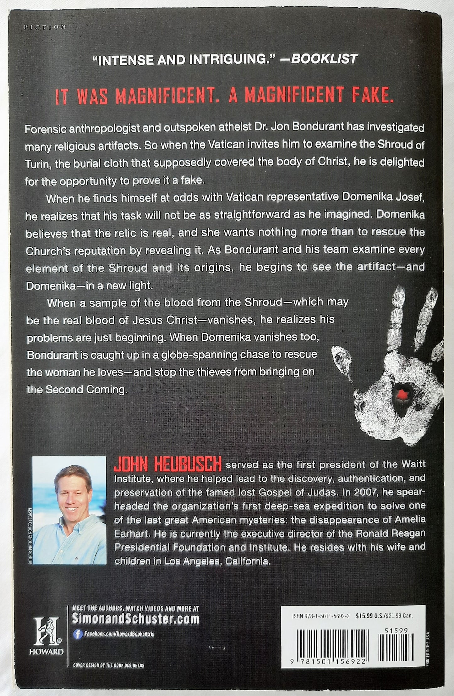 The Shroud Conspiracy by John Heubusch (Like new, Pbk, 2017, Howard Books, 402 pages)