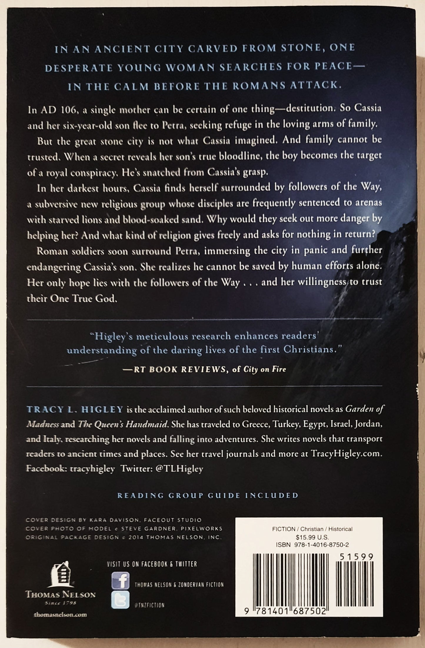 Palace of Darkness - A Novel of Petra by Tracy L. Higley (GOOD, 2014, PBK, 368 pages, Thomas Nelson)