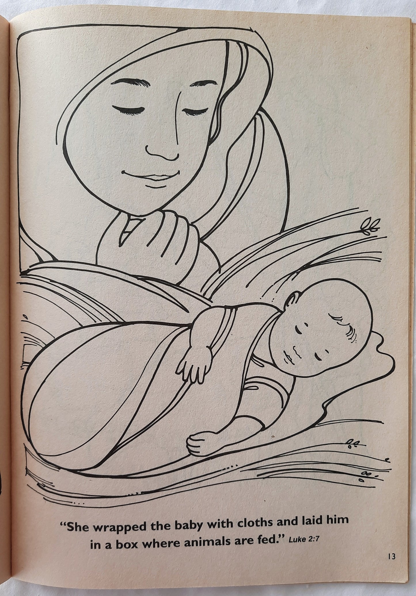 Jesus Is Born Coloring Book (New, 2007, Pbk, 32 pages, Happy Day)