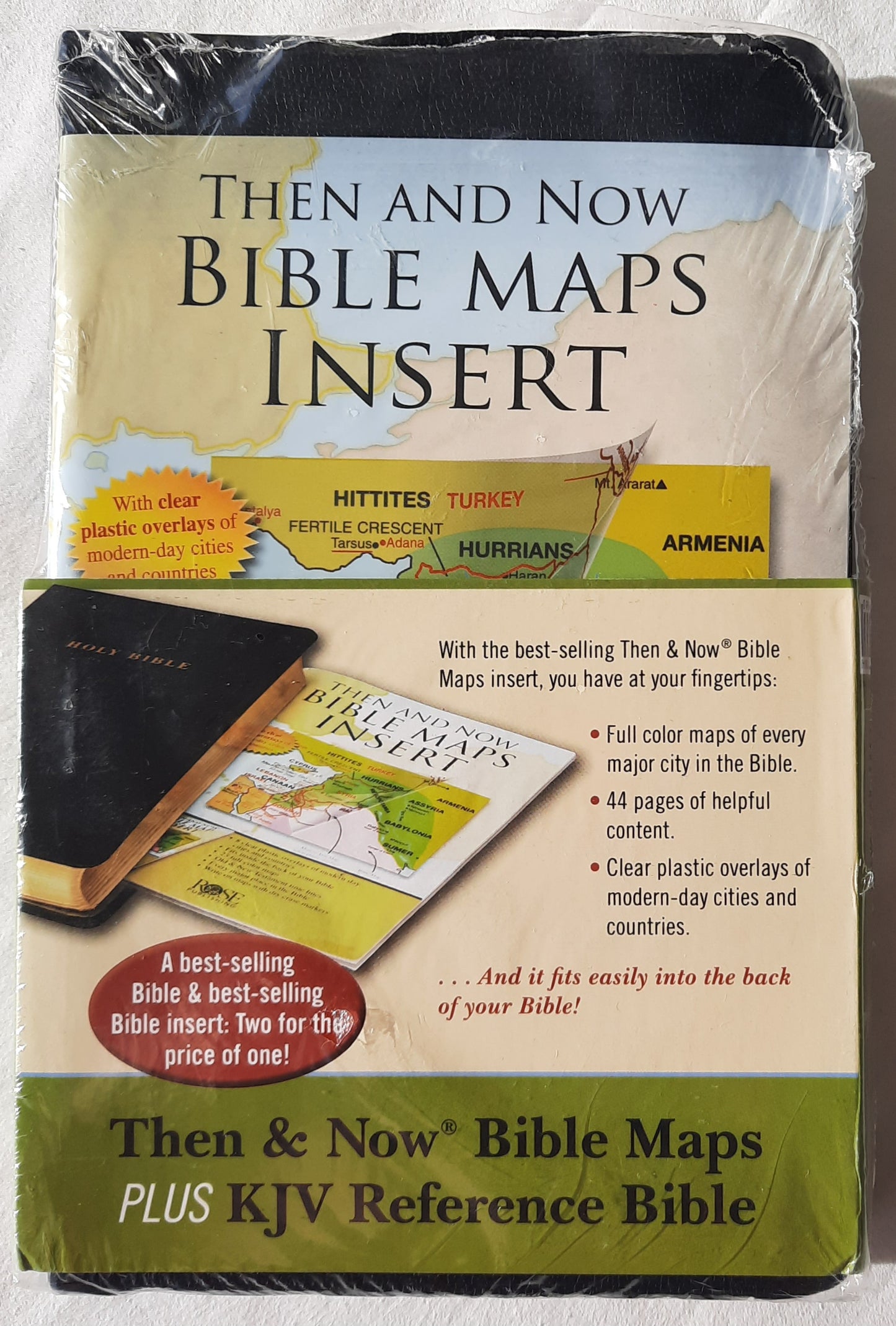 KJV Reference Bible with Then & Now Bible Maps (New, 2018, Imitation Leather, Red Letter, 912 pgs, Hendrickson)