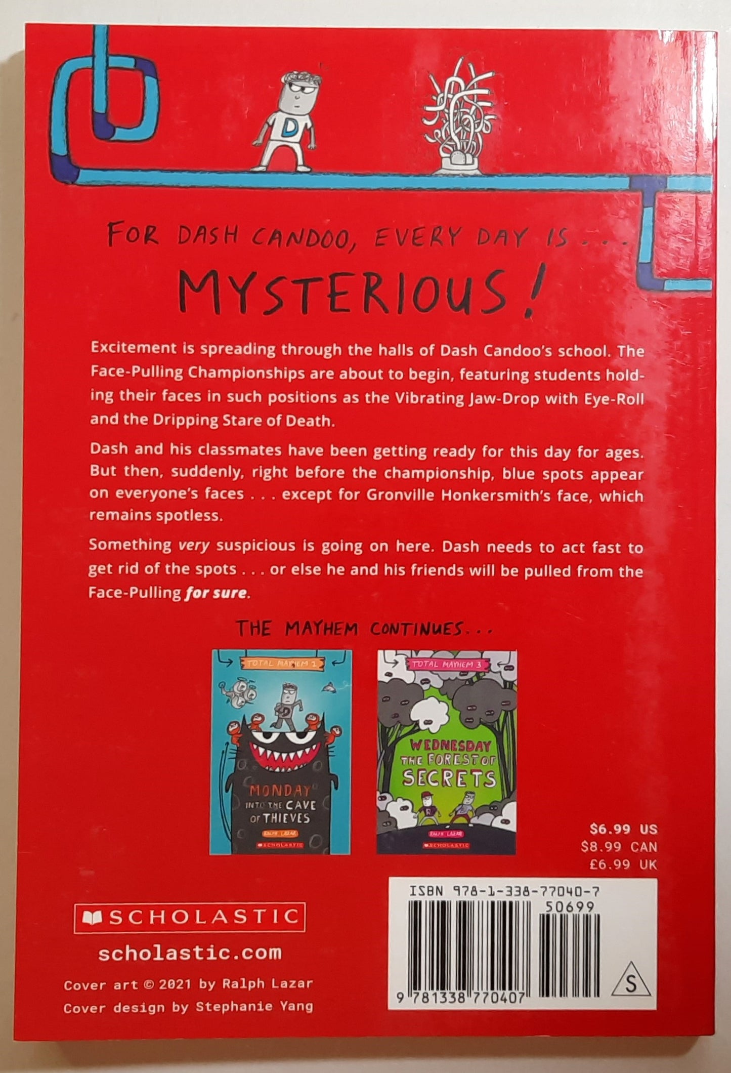 Total Mayhem 2: Tuesday The Curse of the Blue Spots by Ralph Lazar (New, 2021, Pbk, 208 pages, Scholastic)