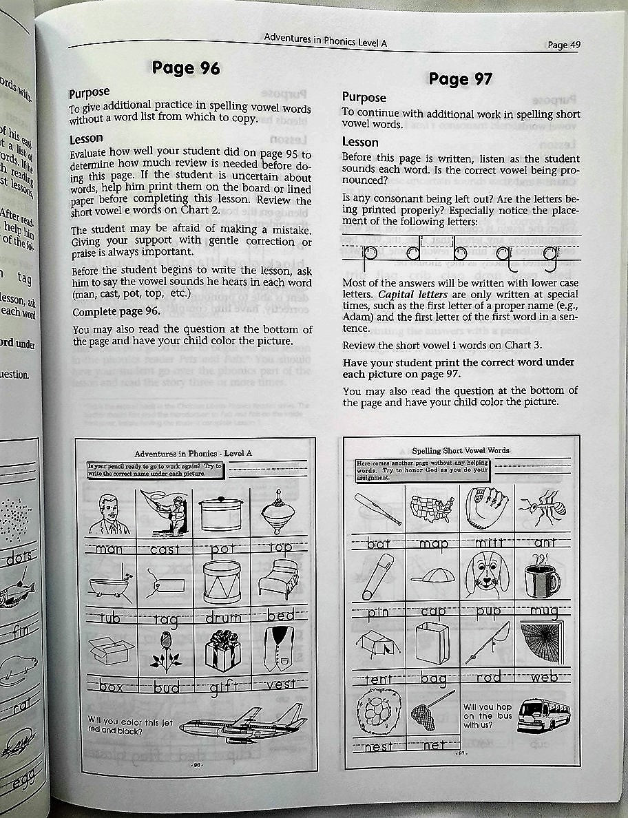 Adventures in Phonics Teacher's Manual A by Florence Lindstrom (Very Good, 2001, Pbk, 108 pages, Christian Liberty Press)