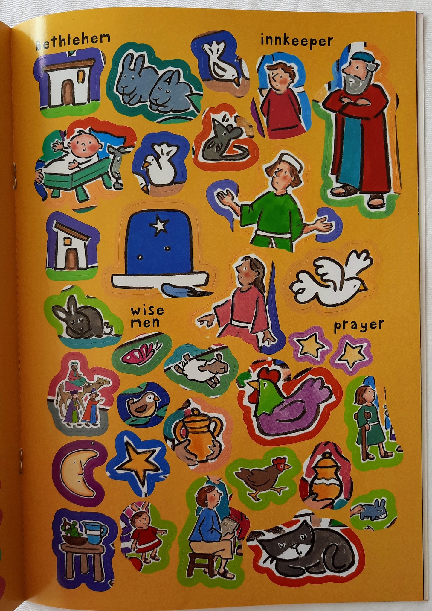 My Look and Point First Christmas stick-a-story book by Christina Goodings (New, 2013, Pbk, 16 pages, Lion Children's Books)